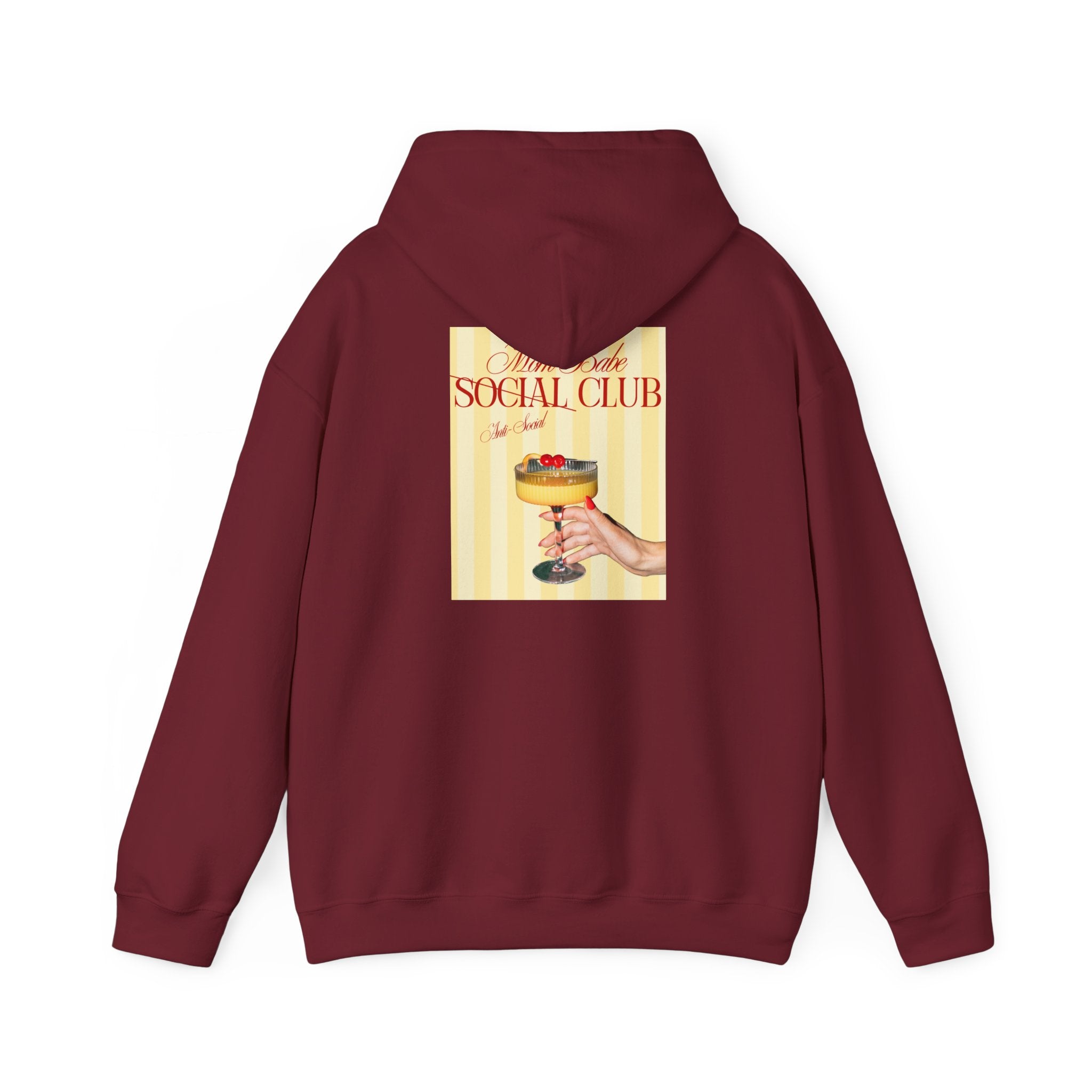 Mom Babe Anti-Social Club - Cocktail Graphic Hoodie