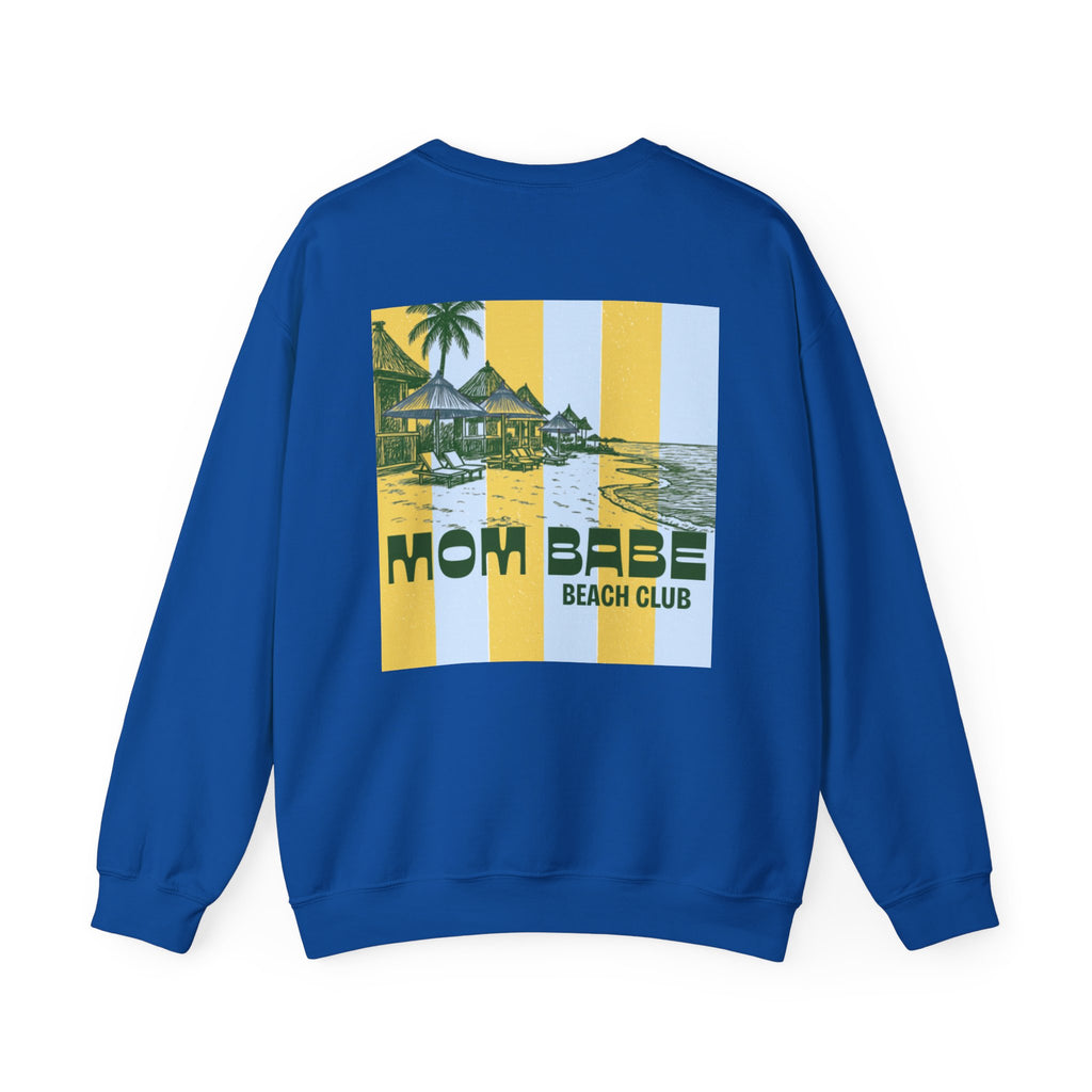 Mom Babe Beach Club - Graphic Sweatshirt