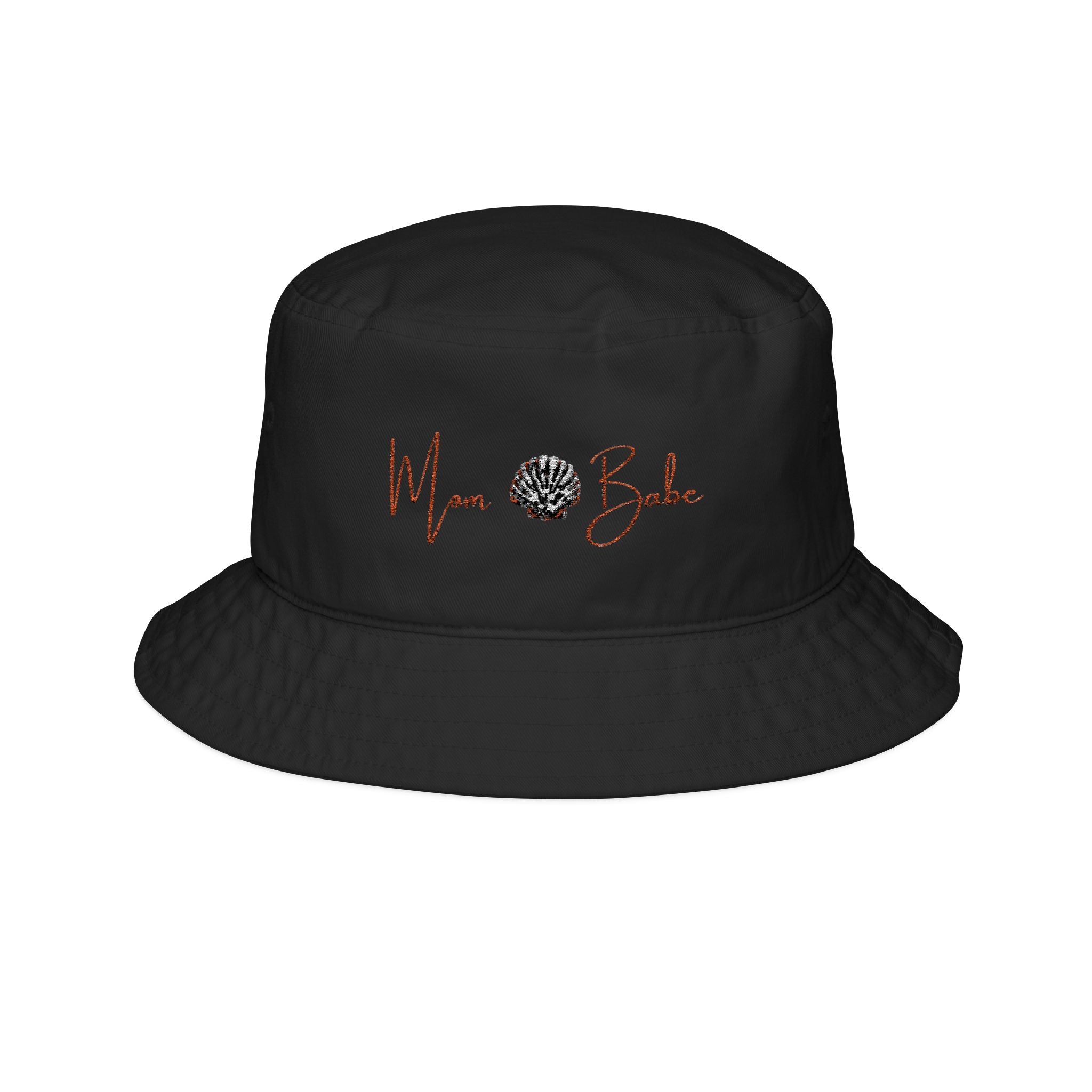 Mom Babe Bucket Hat Shell Detail - Pink Embroidery