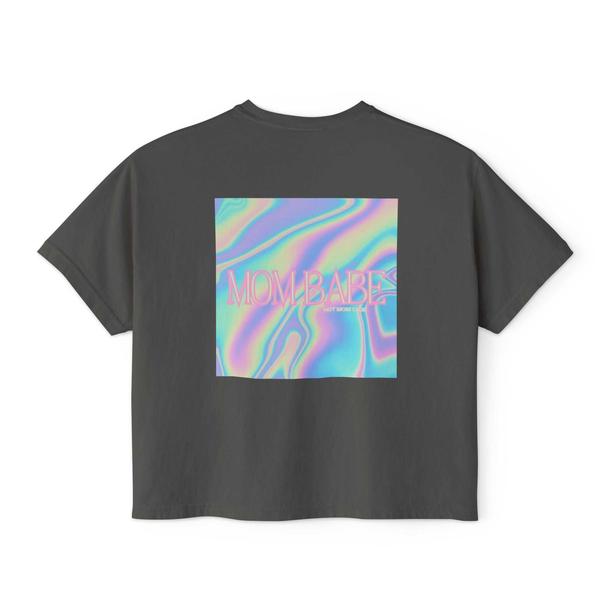 Mom Babe — Holographic Graphic Tee