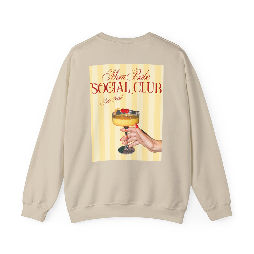 Mom Babe Anti-Social Club - Cocktail Graphic Sweatshirt