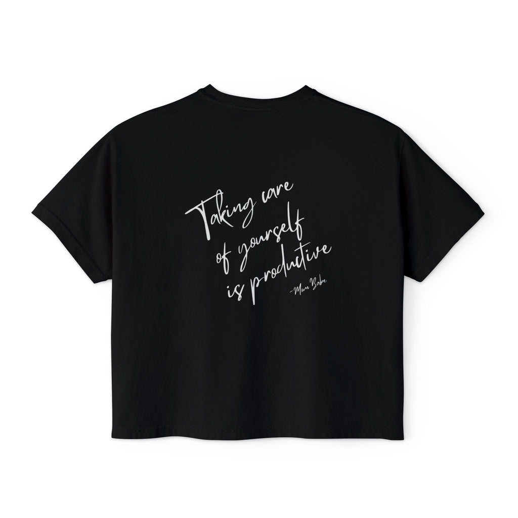 Taking Care  Of Yourself Is Productive - Script Graphic Tee