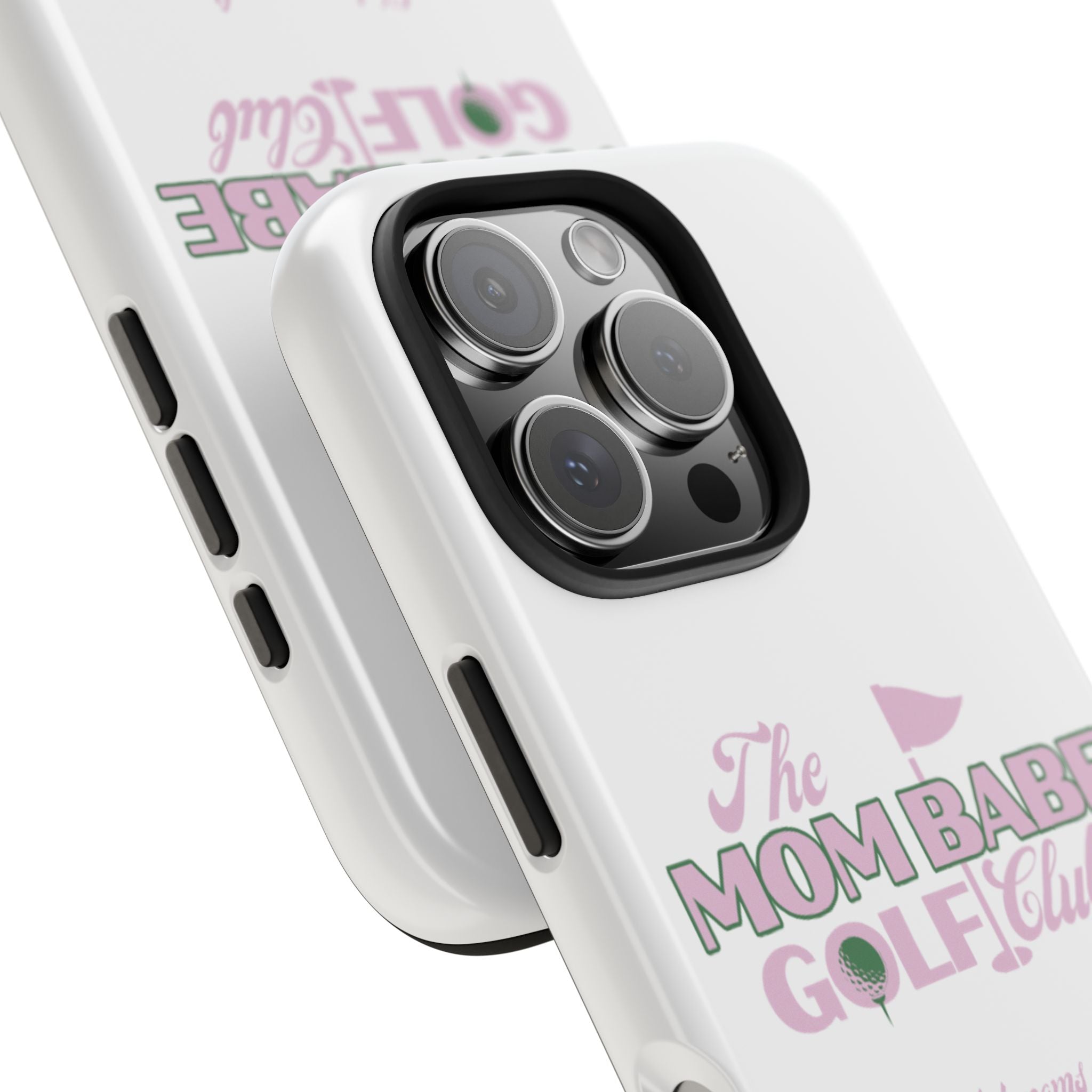 The Mom Babe Golf Club - Pink Vintage Golf Tough Phone Case