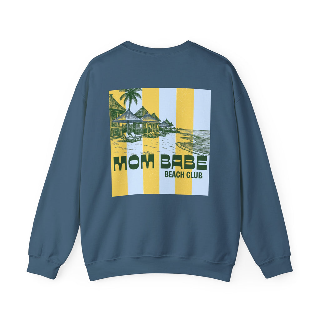 Mom Babe Beach Club - Graphic Sweatshirt