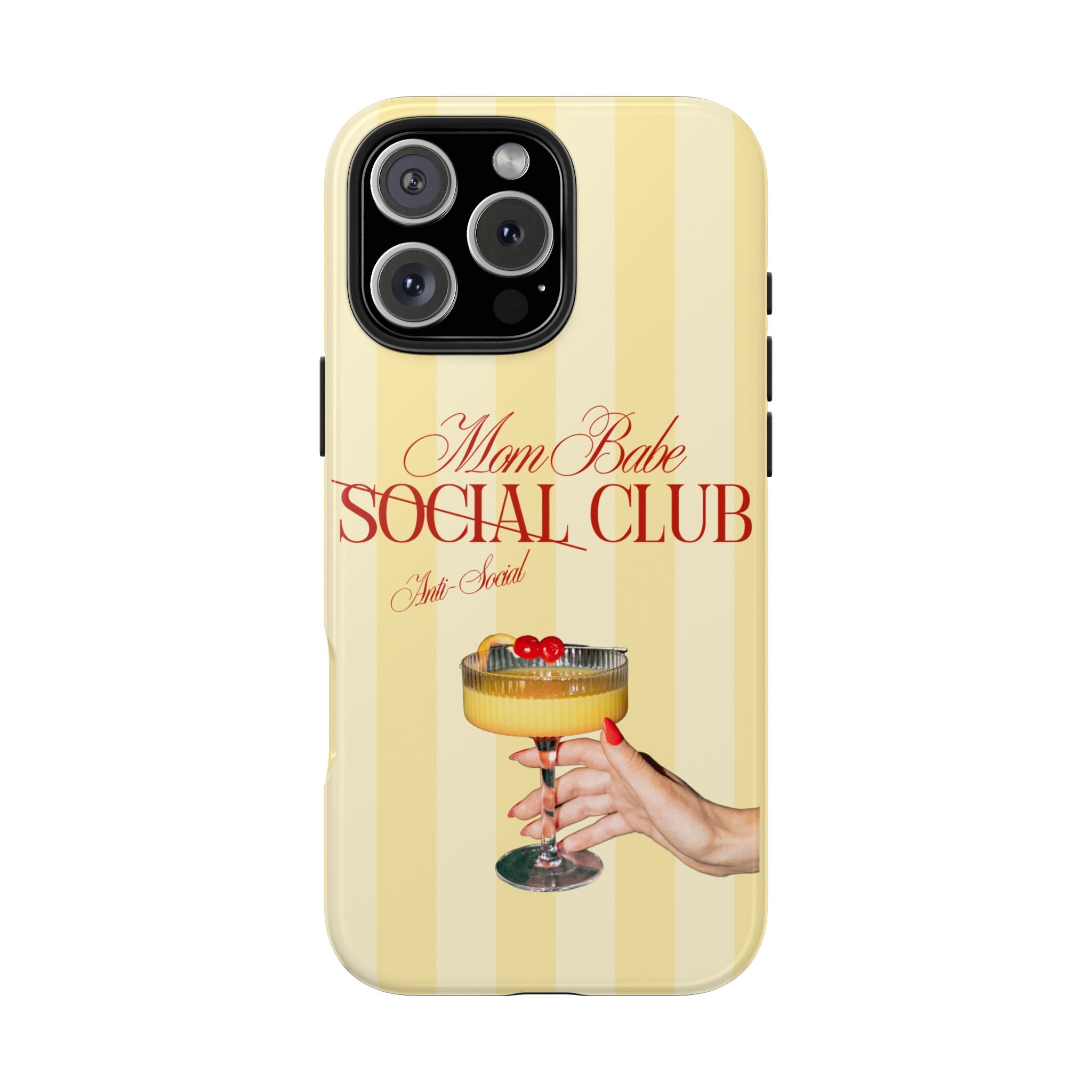 Mom Babe Anti-Social Club Tough Phone Case