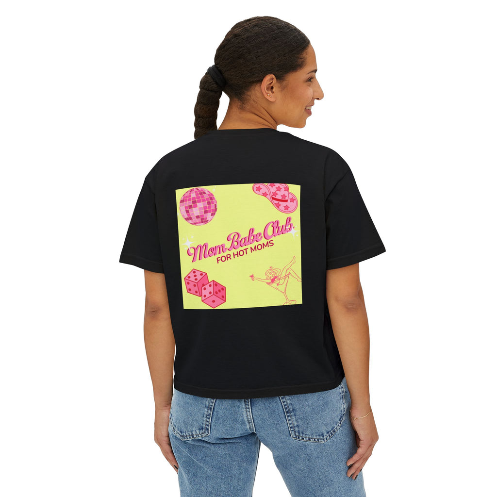 Mom Babe Club - For Hot Moms —  Pink Graphic Tee