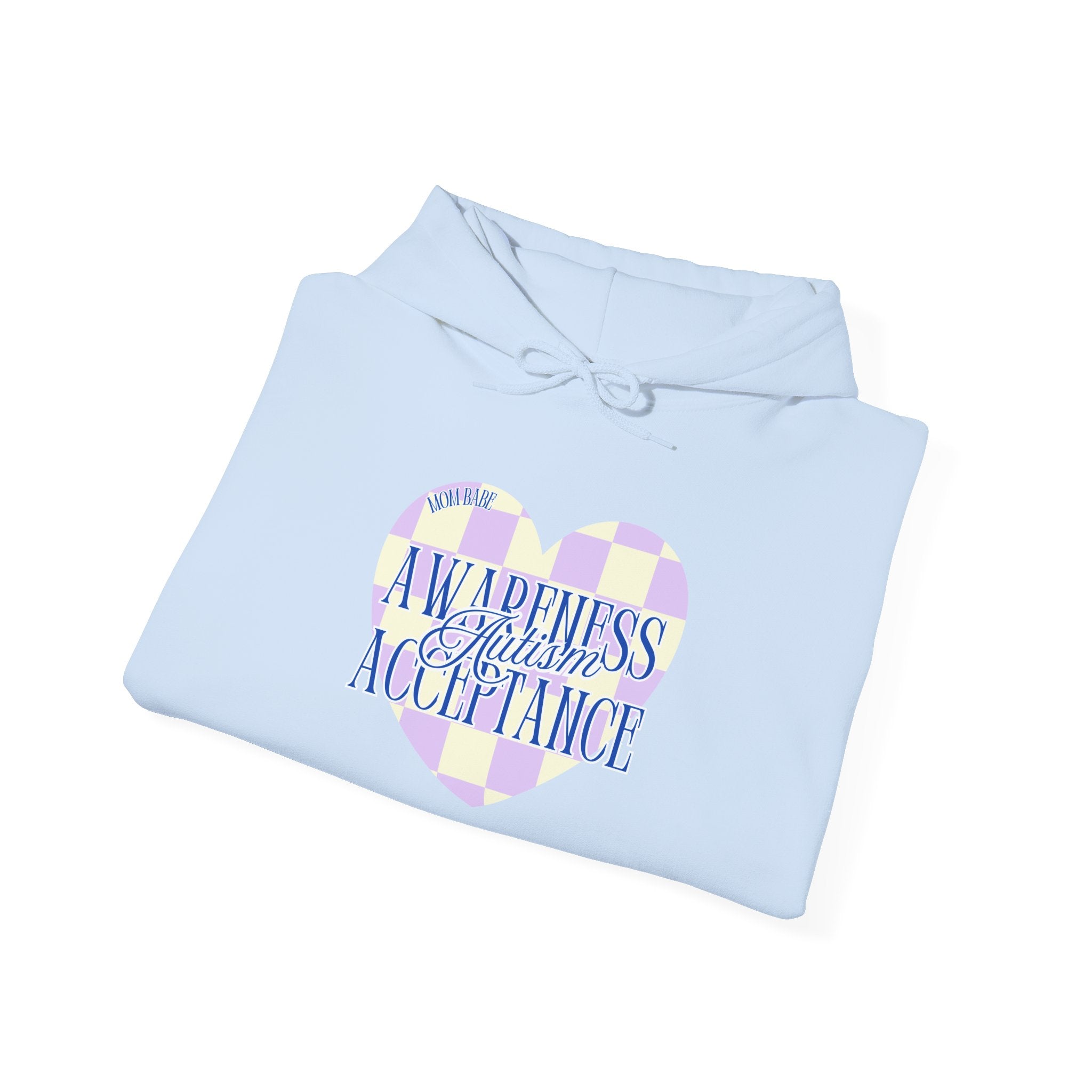 Autism Awareness and Acceptance — Checkered Heart Hoodie
