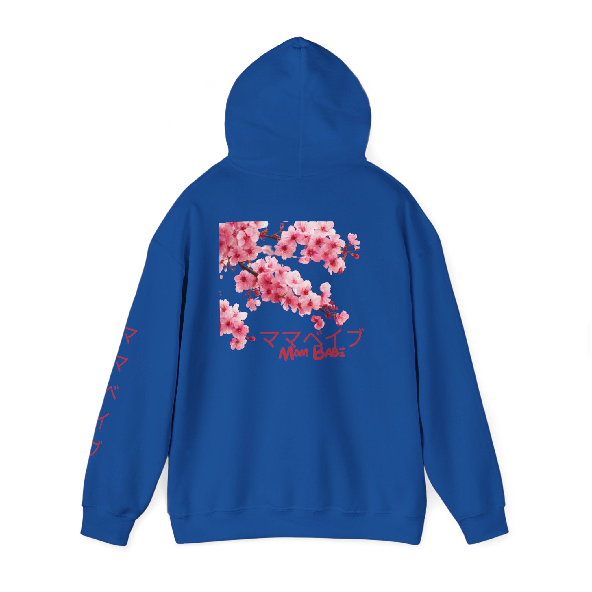 Mom Babe Cherry Blossom - Japanese Kanji Hoodie