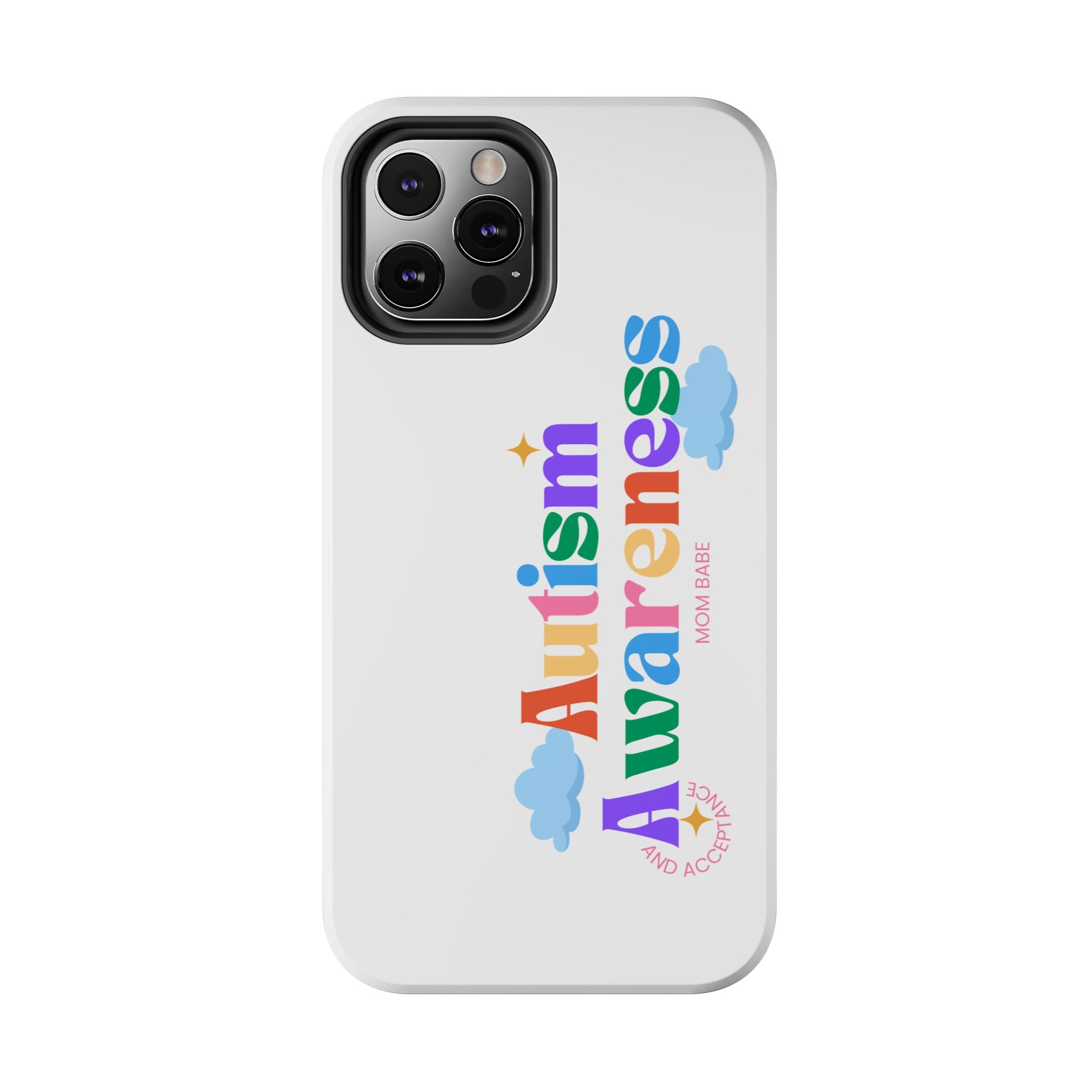 Copy of Autism Awareness and Acceptance — Checkered Heart Phone Case