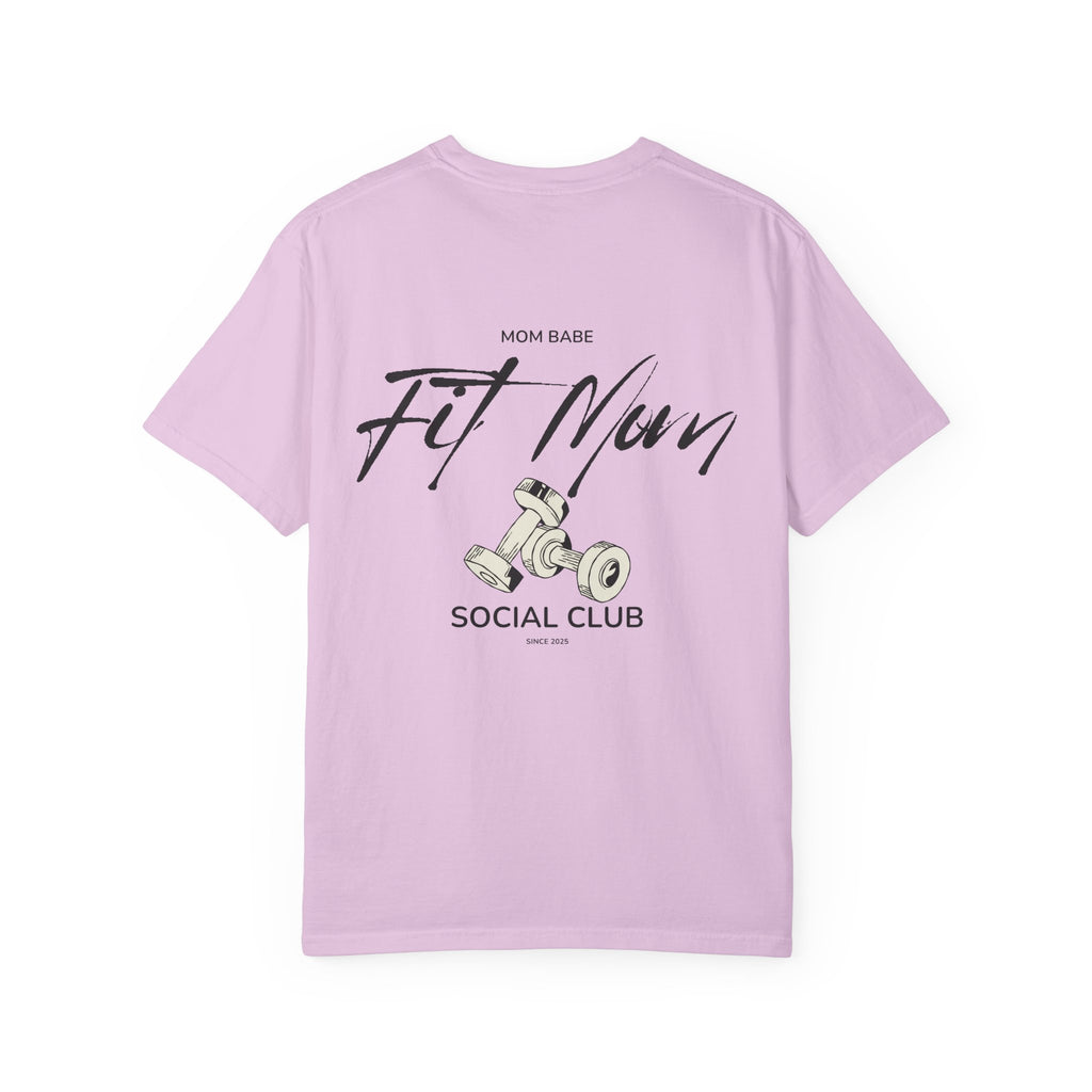 Fit Mom Social Club - Mom Babe Tee Black