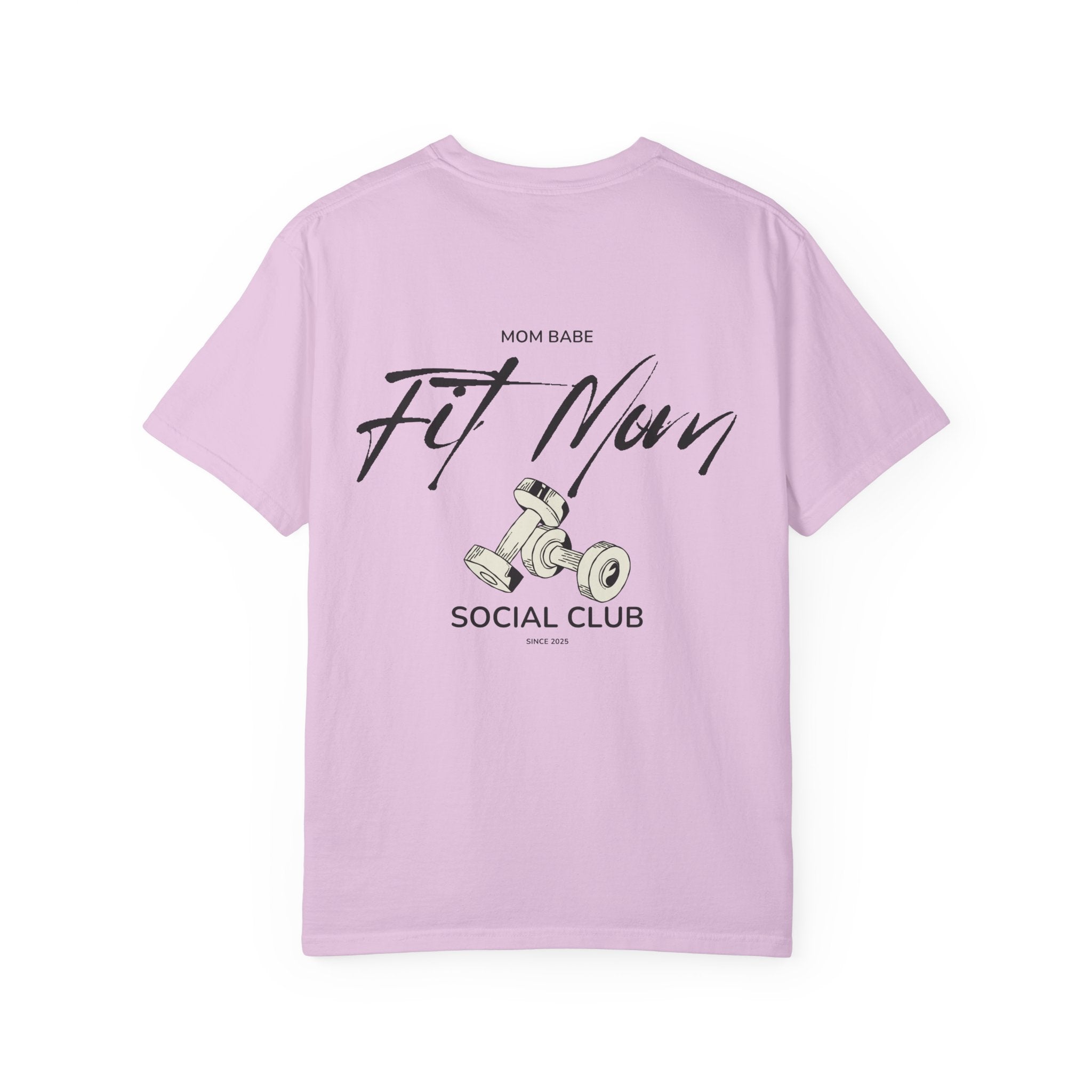 Fit Mom Social Club - Mom Babe Tee Black