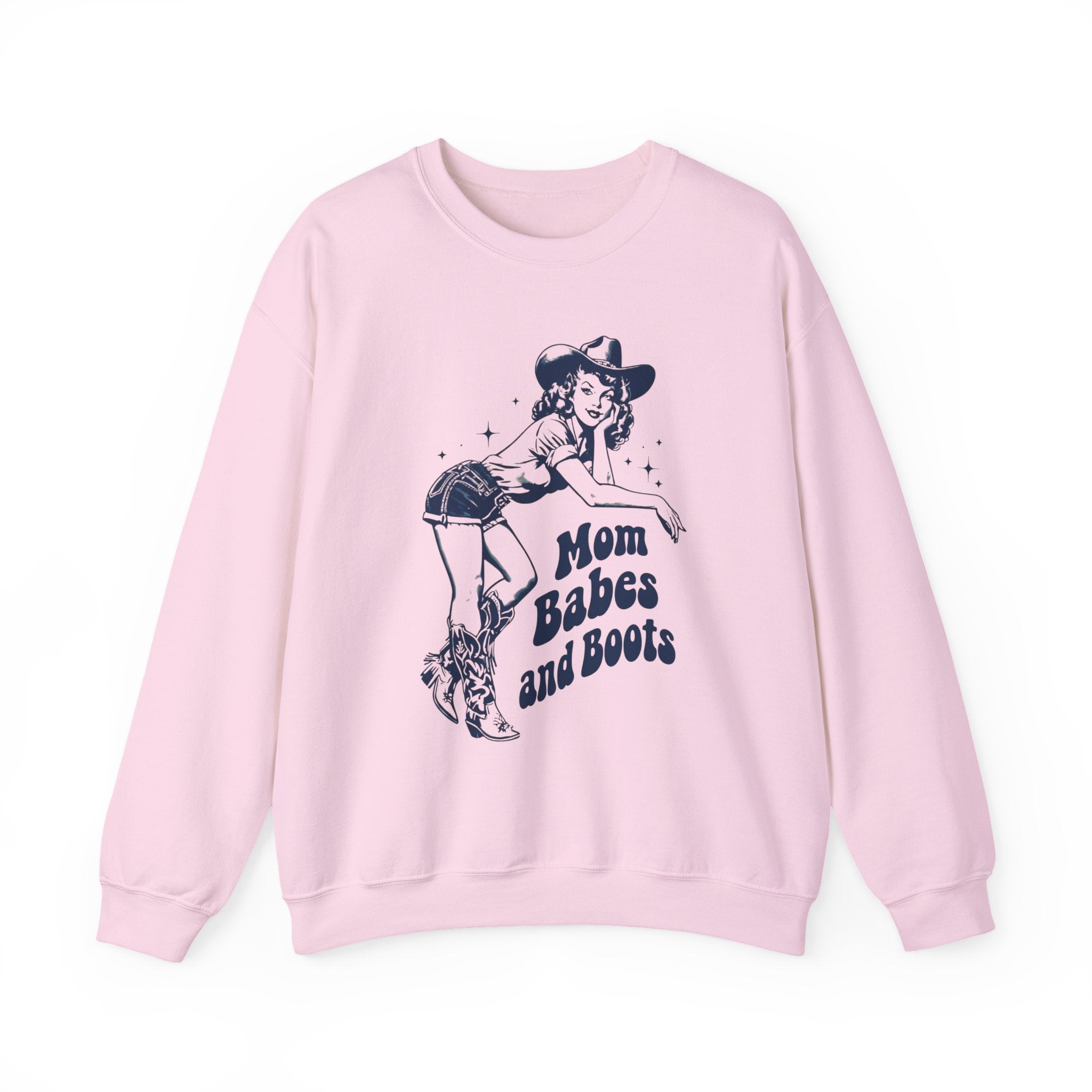 Mom Babes and Boots - Graphic Sweatshirt