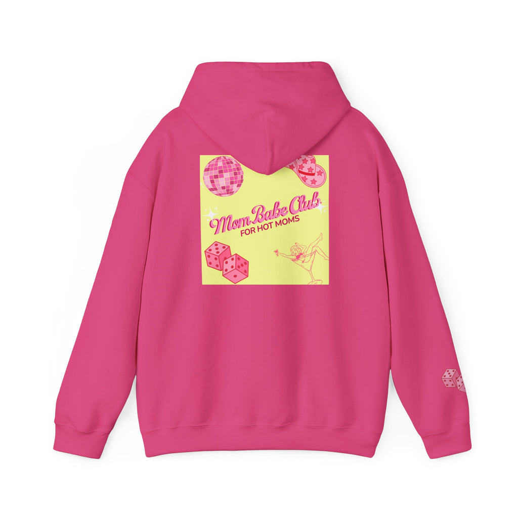 Mom Babe Club - For Hot Moms — Pink Graphic Hoodie