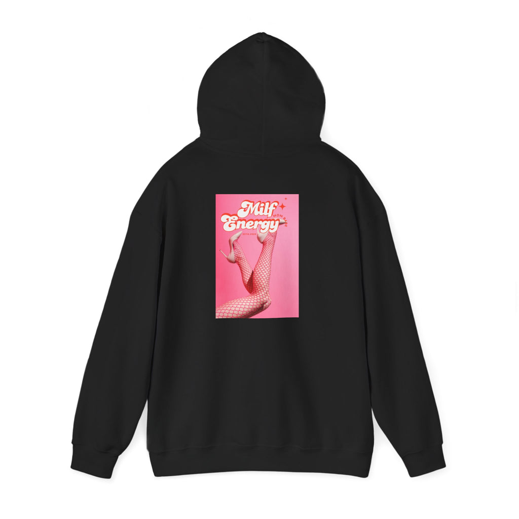 MILF Energy Mom Babe — Fishnet Graphic Hoodie