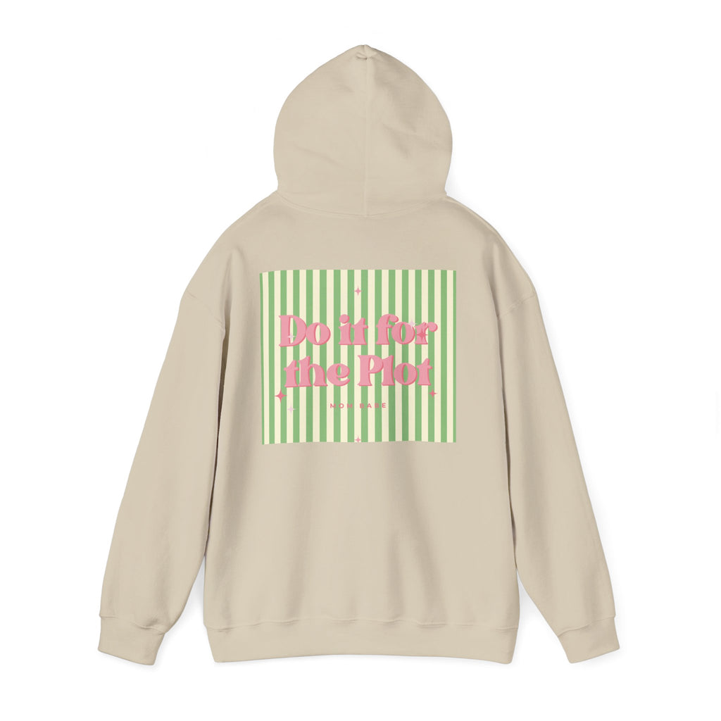 Do It For The Plot Mom Babe - Striped Graphic Hoodie