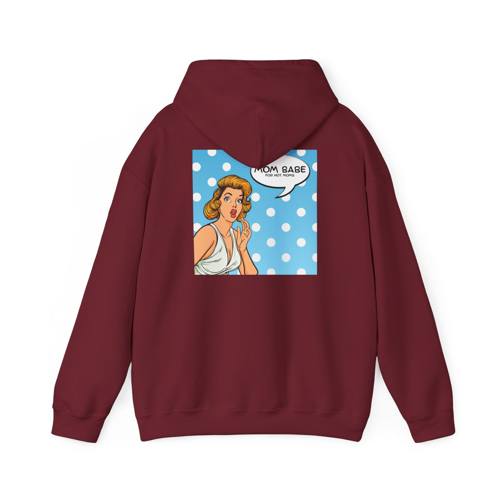 Mom Babe For Hot Moms - Retro Pop Art Graphic Hoodie