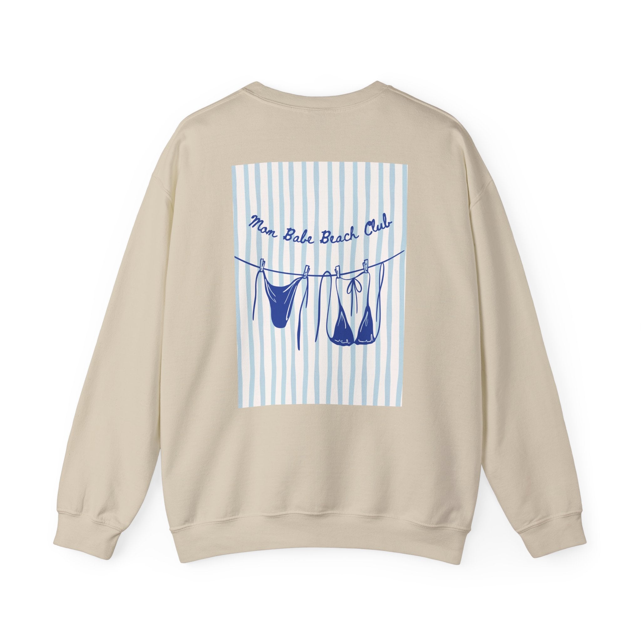Mom Babe Beach Club - Bikini Graphic Sweatshirt