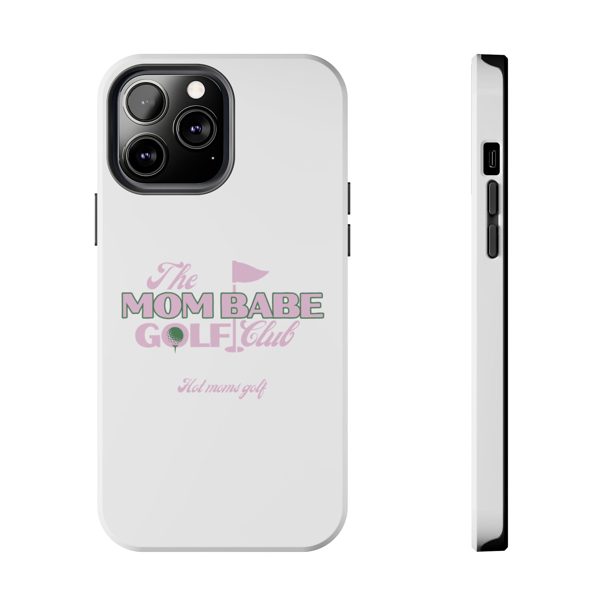 The Mom Babe Golf Club - Pink Vintage Golf Tough Phone Case