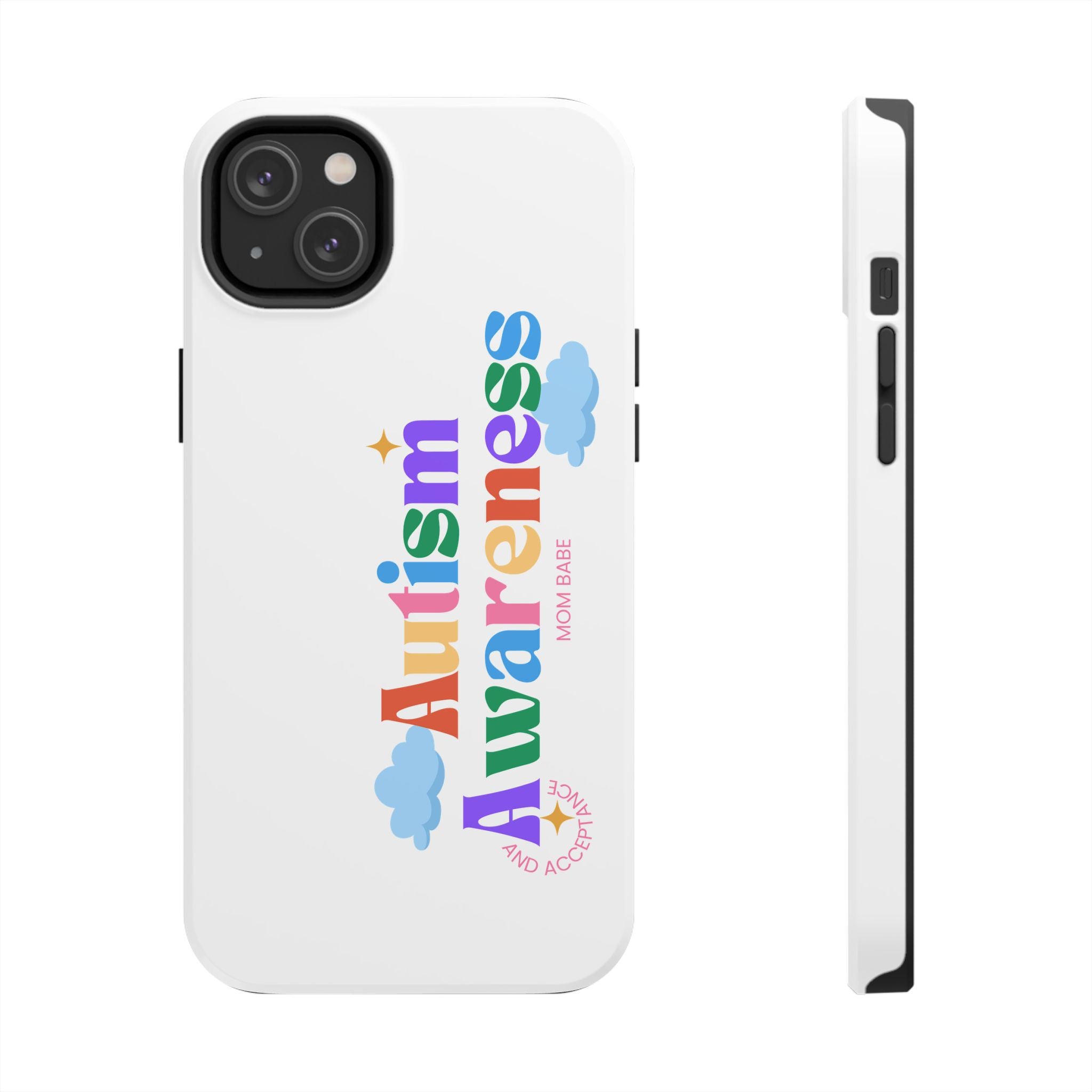 Copy of Autism Awareness and Acceptance — Checkered Heart Phone Case
