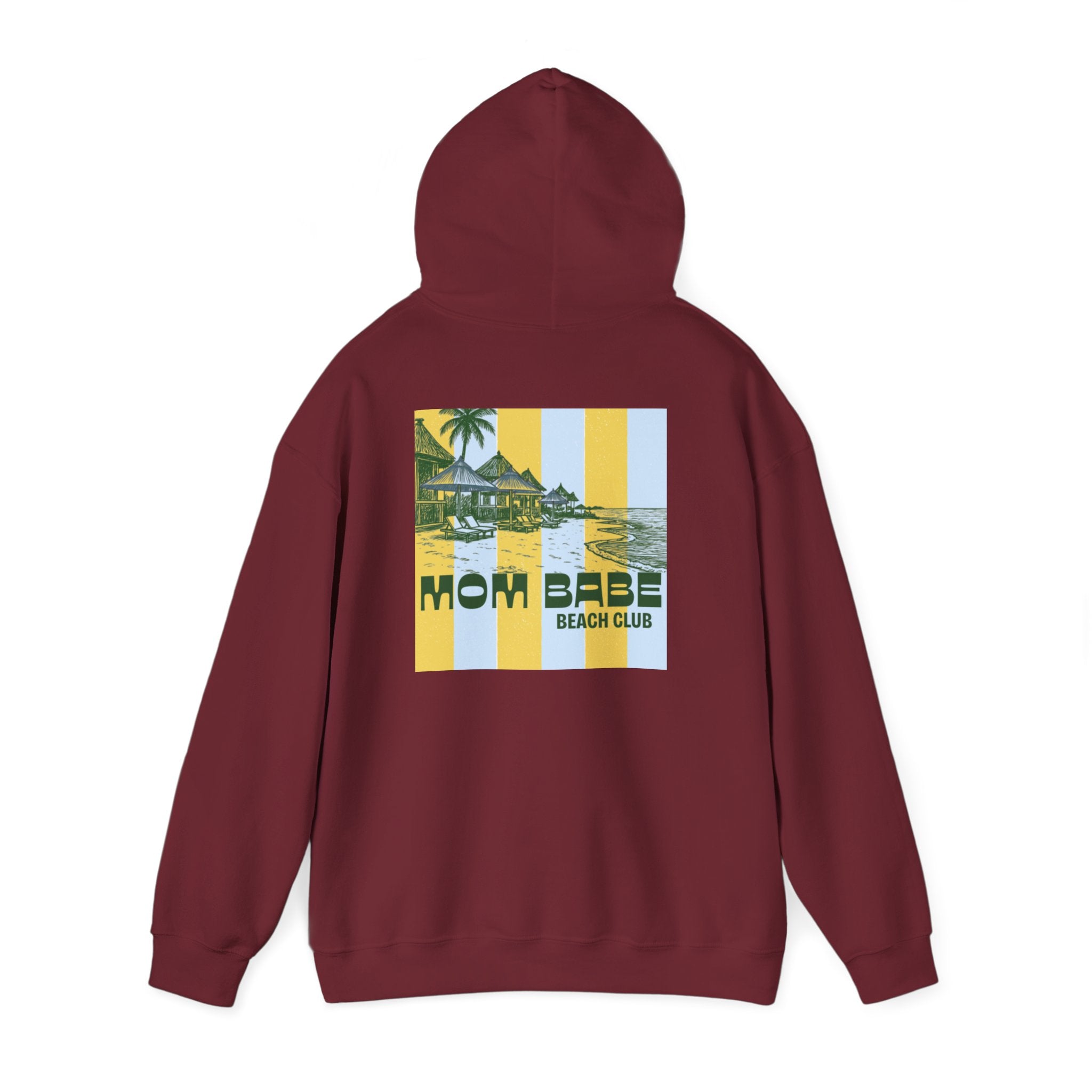 Mom Babe Beach Club — Graphic Hoodie
