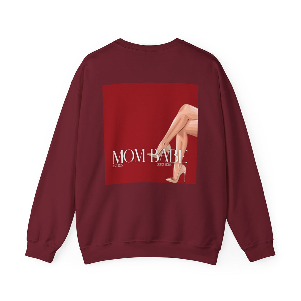 Mom Babe For Hot Moms - Beige Heels Graphic Sweatshirt