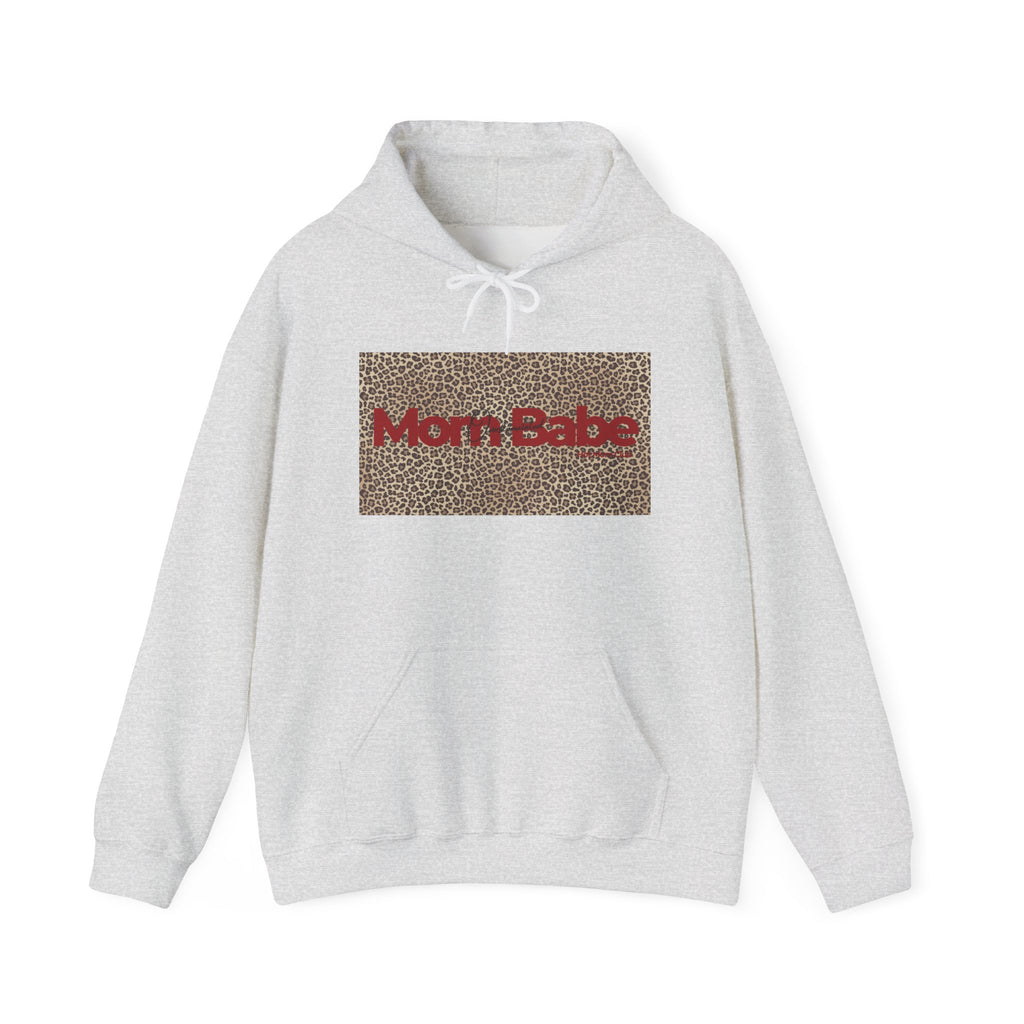 Overstimulated Mom Babe — Leopard Graphic Hoodie
