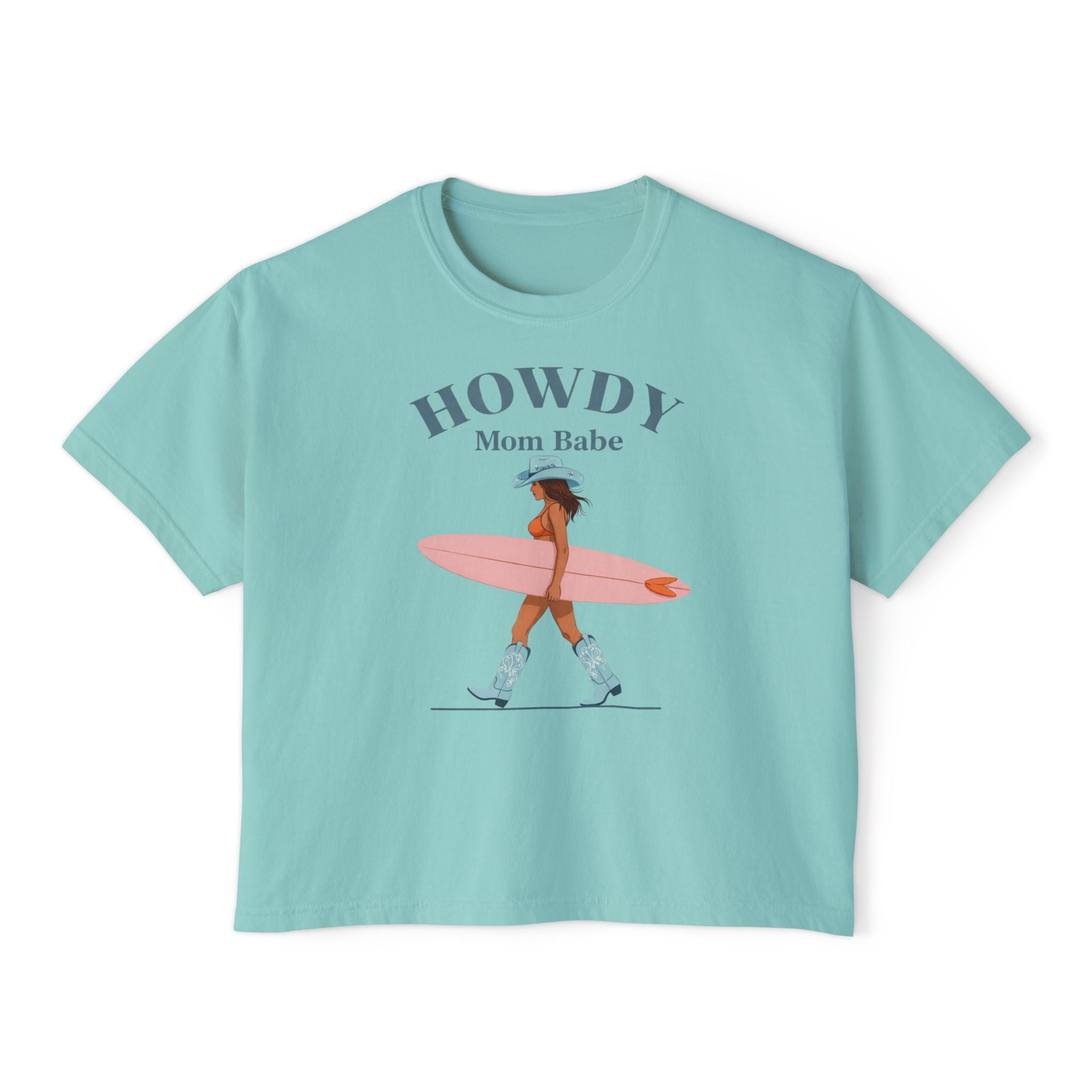 Howdy Mom Babe  — Surf Girl Graphic Tee