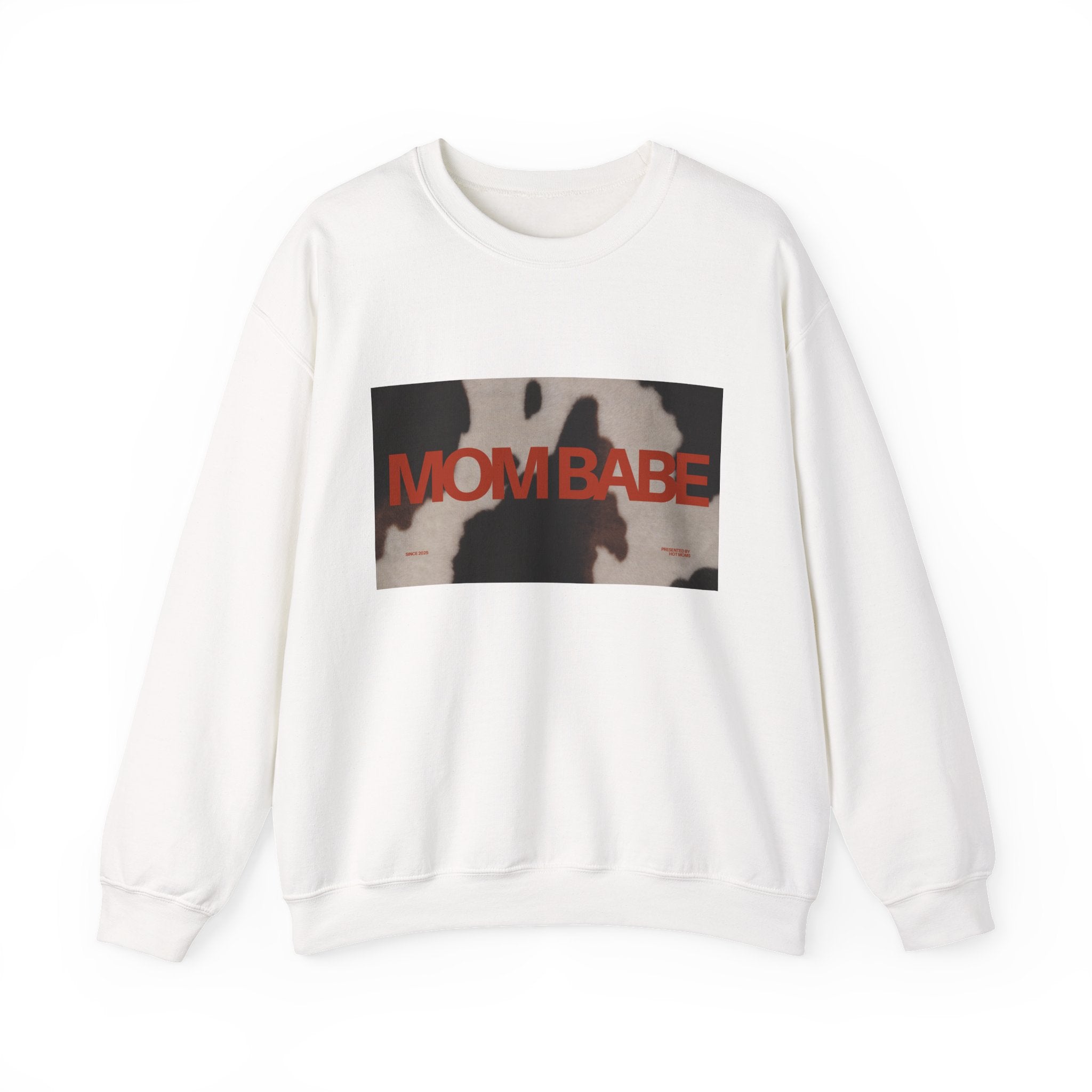 Mom Babe — Cowhide Graphic Sweatshirt