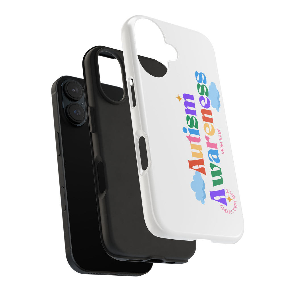 Copy of Autism Awareness and Acceptance — Checkered Heart Phone Case
