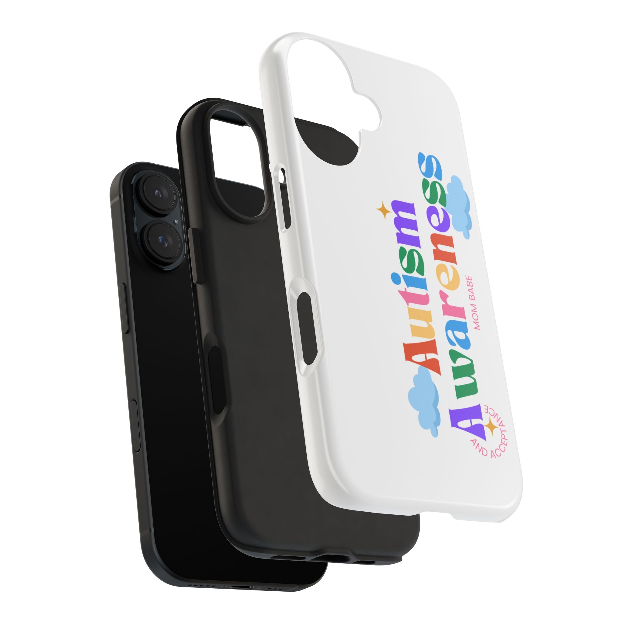 Copy of Autism Awareness and Acceptance — Checkered Heart Phone Case