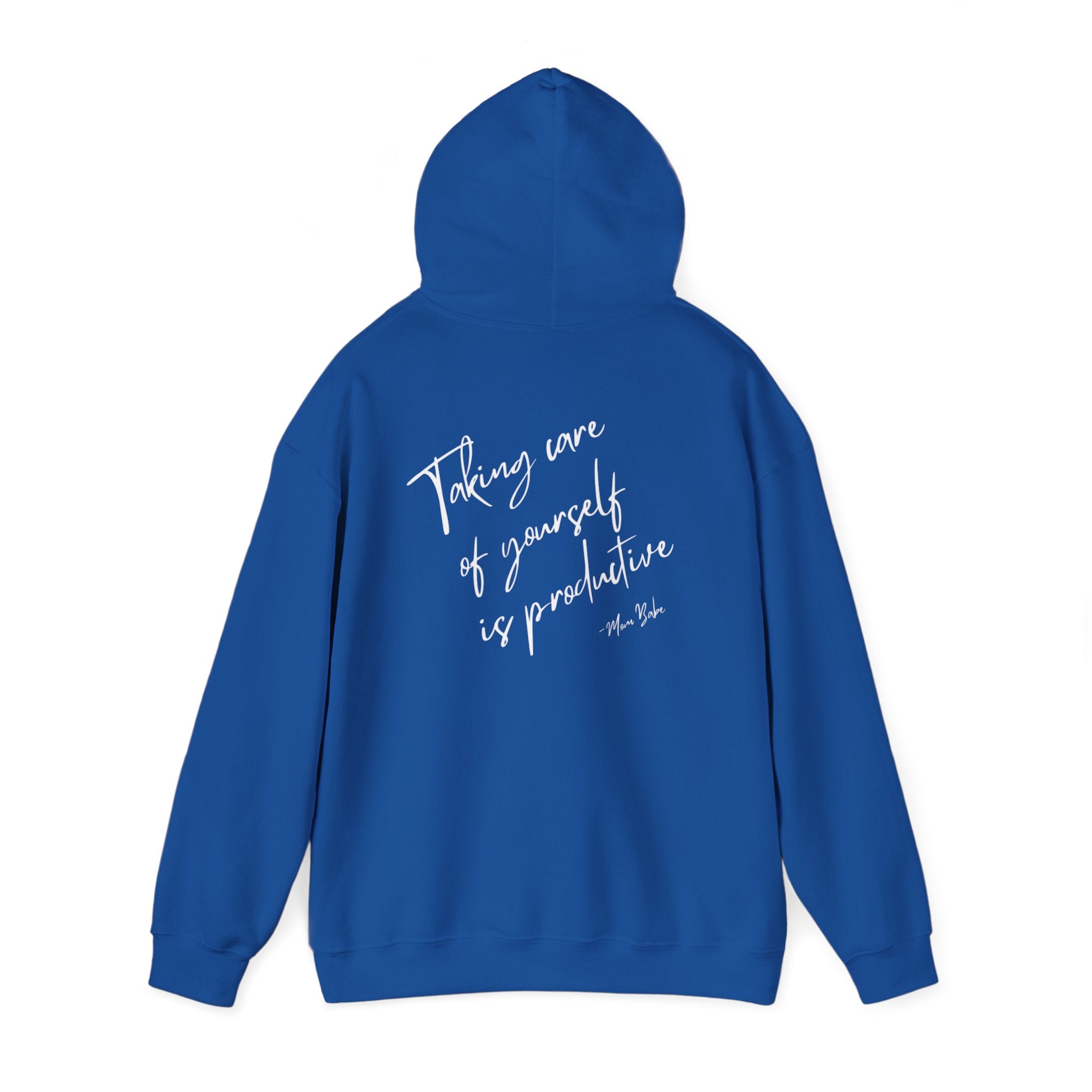 Taking Care  Of Yourself Is Productive - Script Graphic Hoodie
