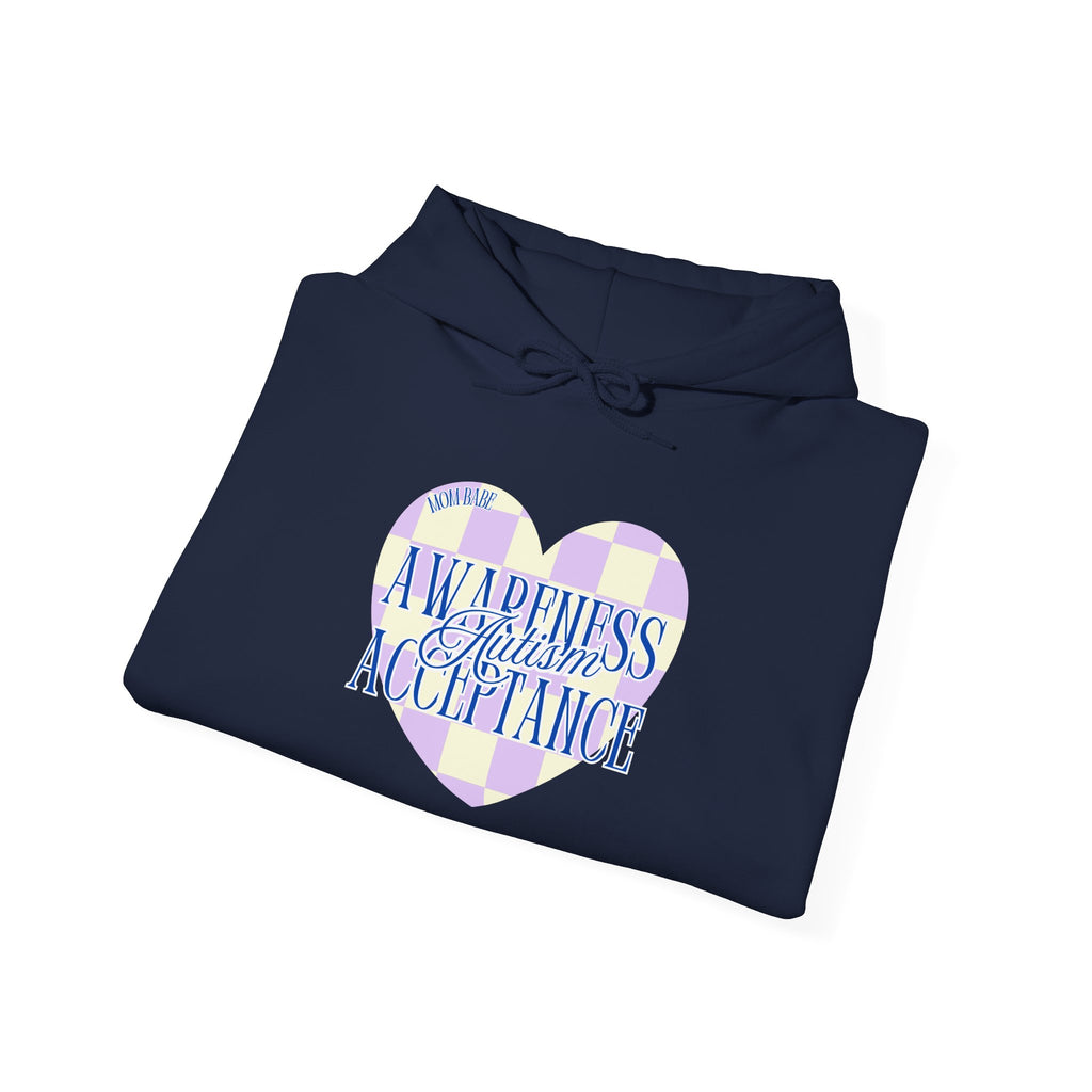 Autism Awareness and Acceptance — Checkered Heart Hoodie