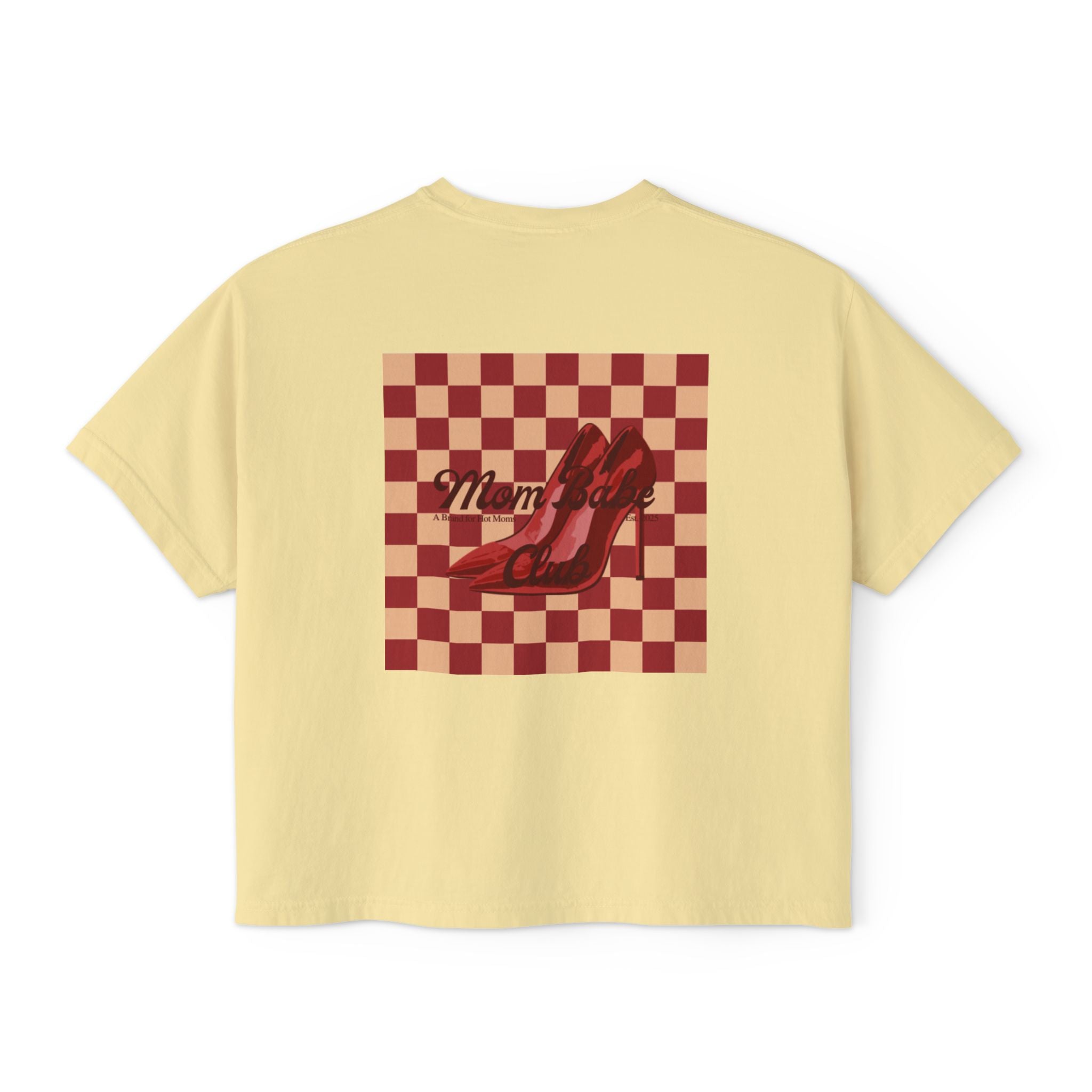 Mom Babe Club - For Hot Moms  Heel Graphic Tee