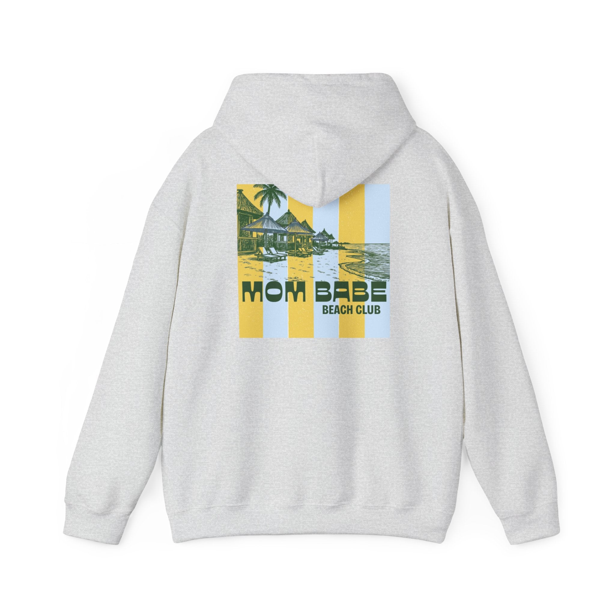 Mom Babe Beach Club — Graphic Hoodie