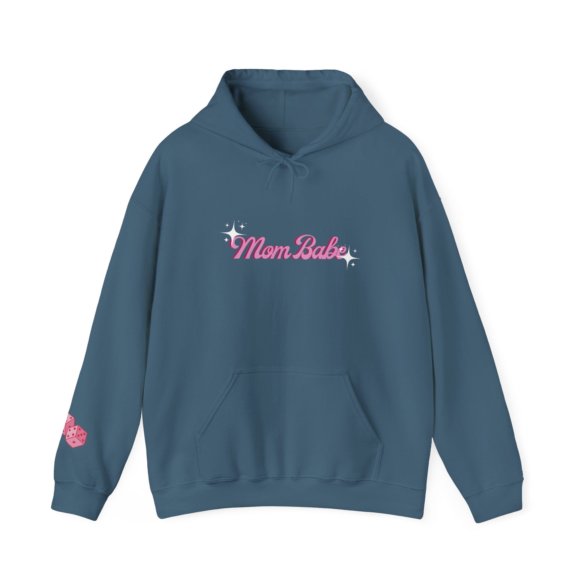 Mom Babe Club - For Hot Moms — Pink Graphic Hoodie