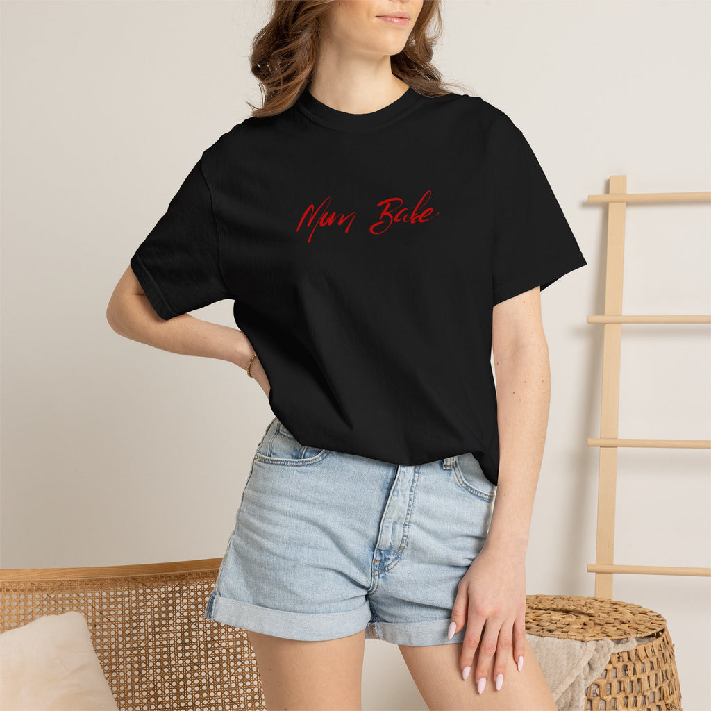 Fit Mom Social Club - Mom Babe Tee Red
