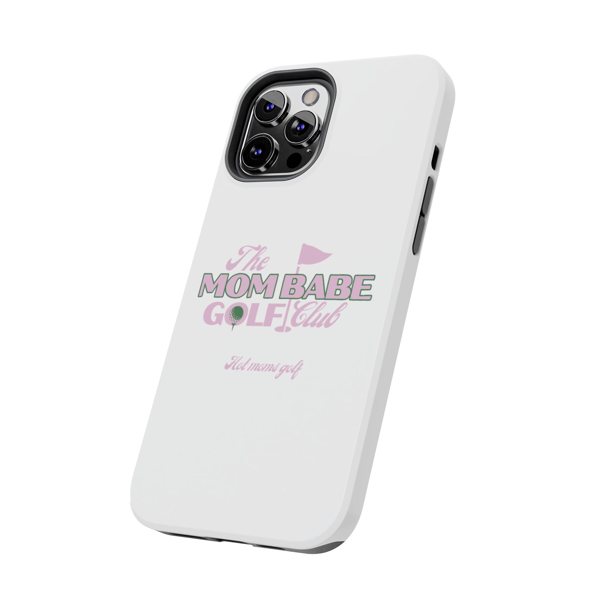 The Mom Babe Golf Club - Pink Vintage Golf Tough Phone Case