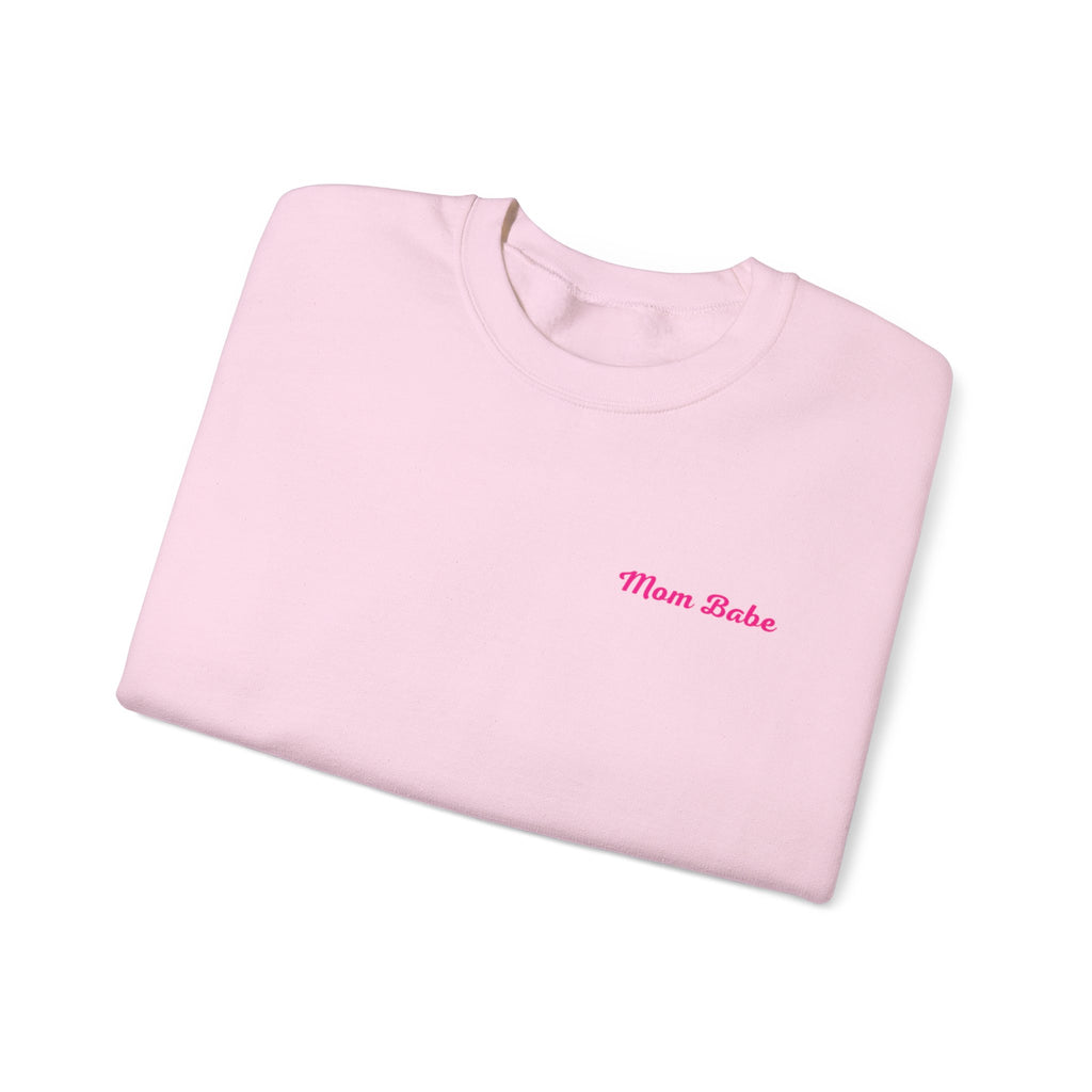 Mom Babe For Hot Moms — Pink Heart Drip Graphic Sweatshirt