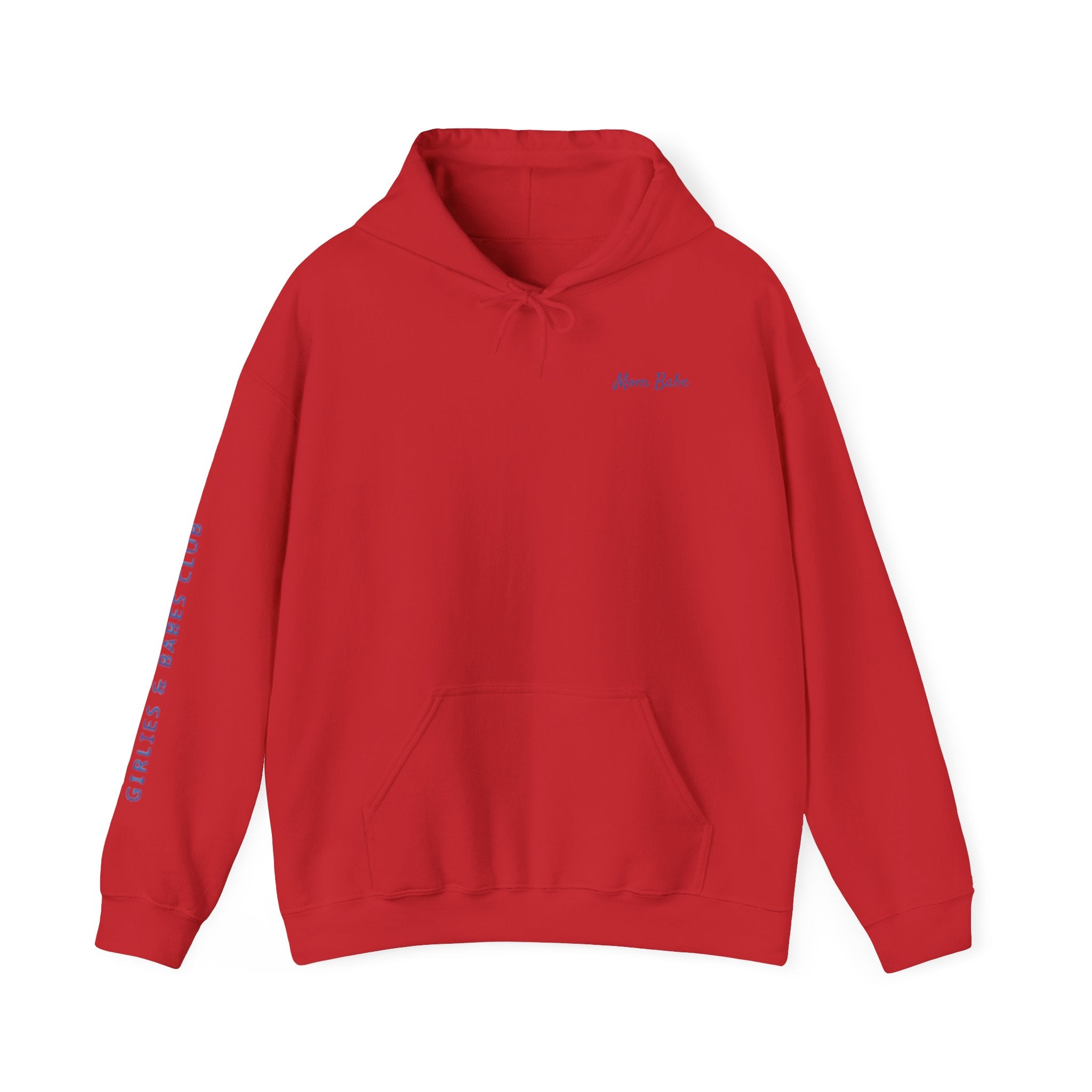 Mom Babe Girl Mom Club - Striped Graphic Hoodie