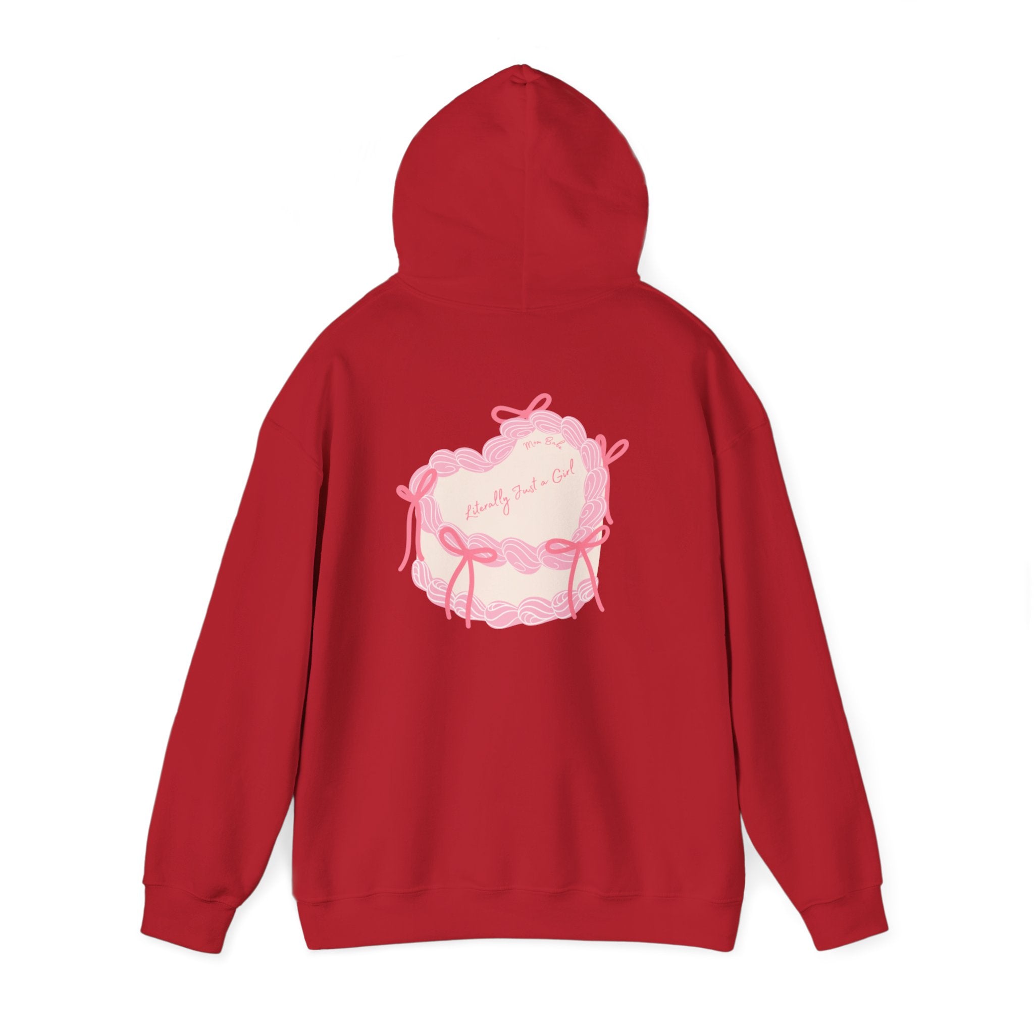 Mom Babe Literally Just a Girl - Cake Graphic Hoodie