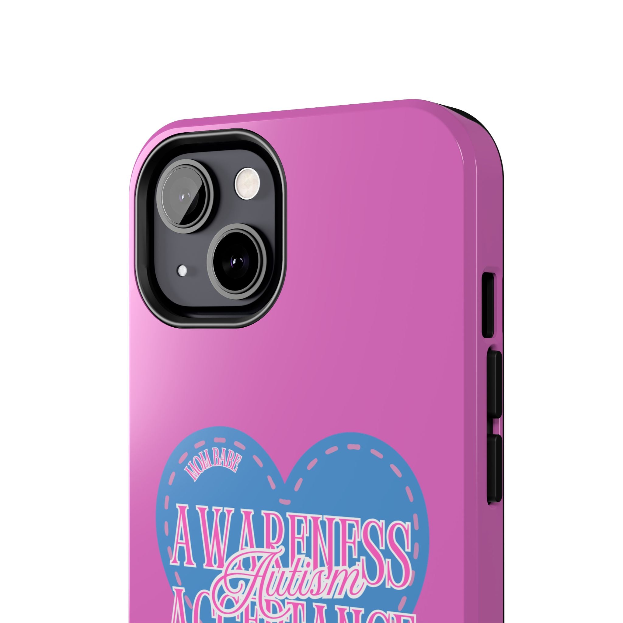 Autism Awareness and Acceptance — Stitched Heart Phone Case