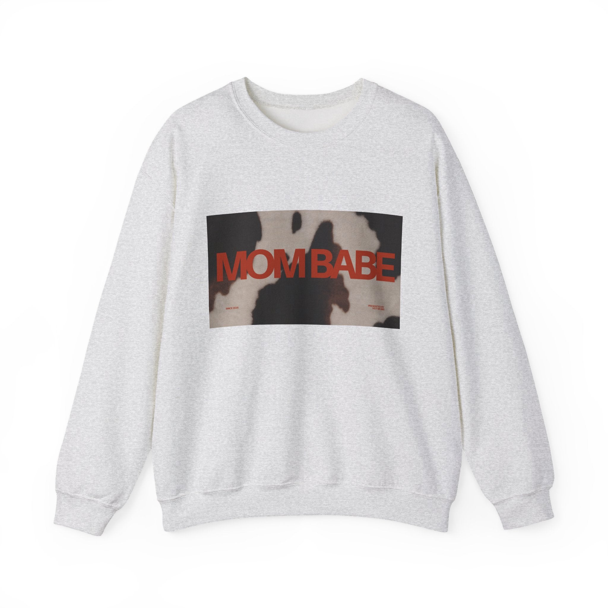Mom Babe — Cowhide Graphic Sweatshirt