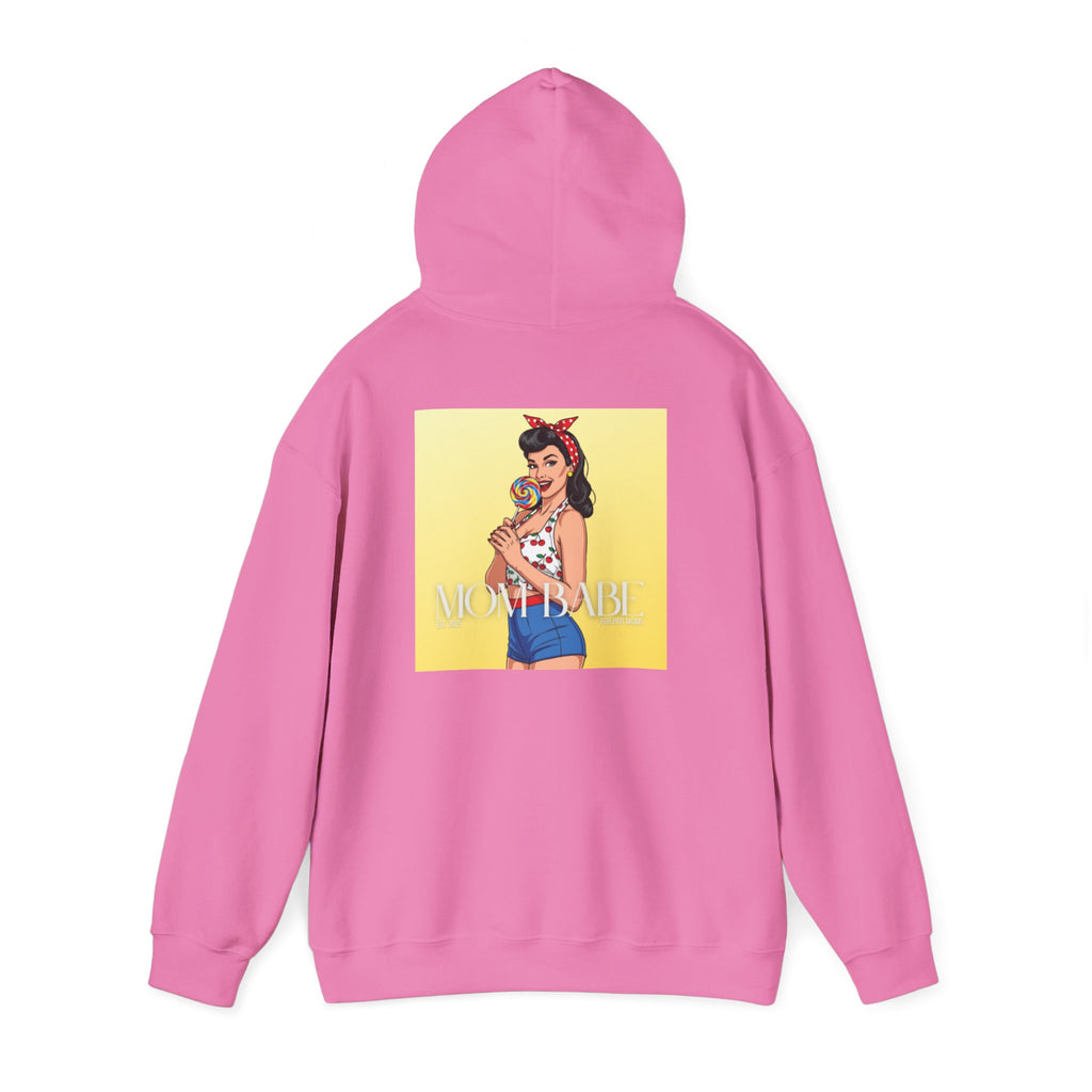 Mom Babe - For Hot Moms Pinup Graphic Hoodie