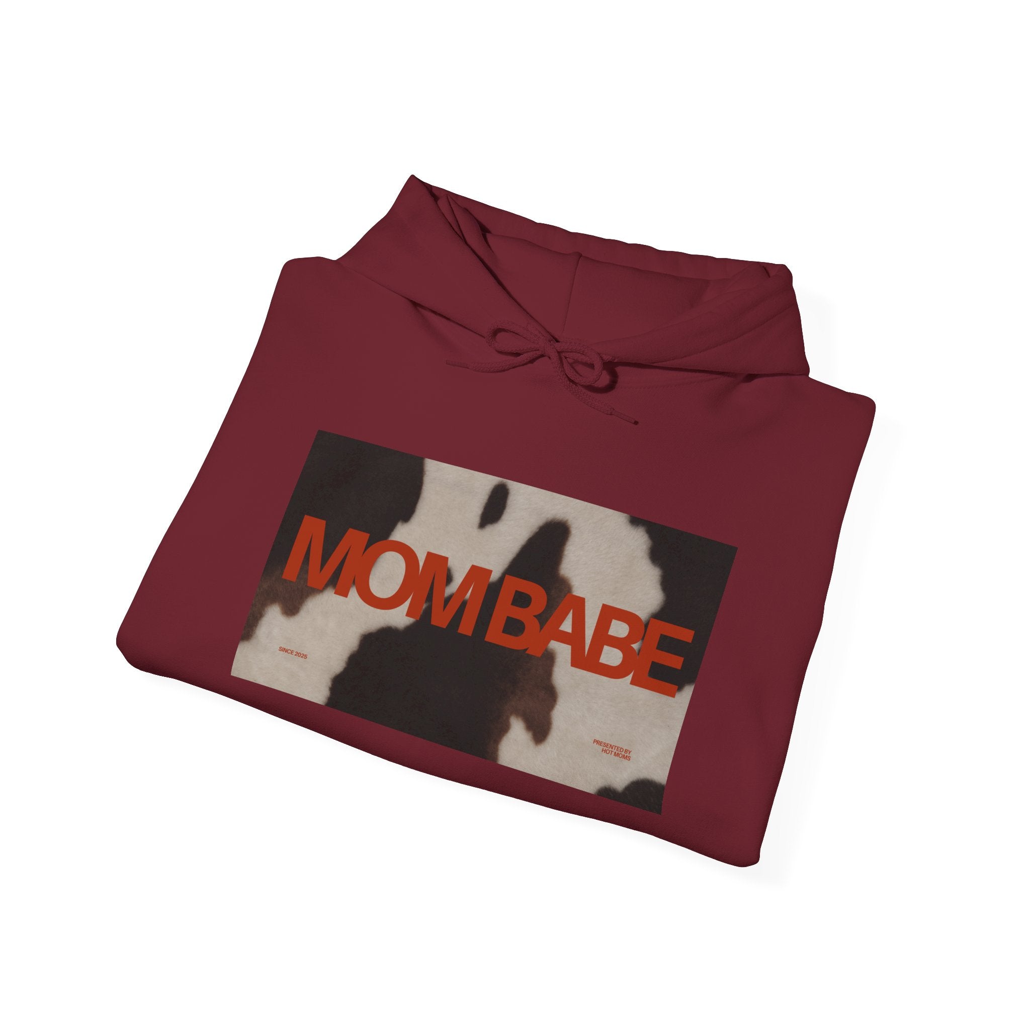 Mom Babe — Cowhide Graphic Hoodie