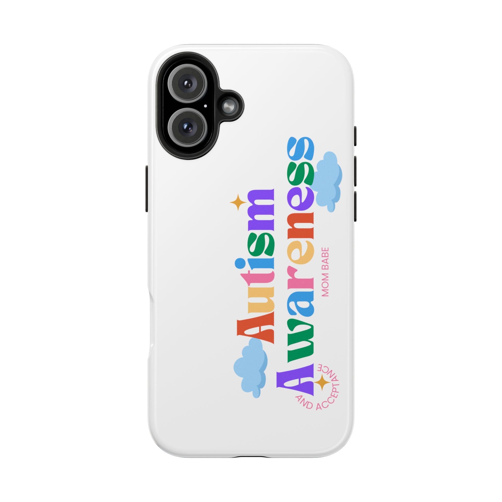 Copy of Autism Awareness and Acceptance — Checkered Heart Phone Case