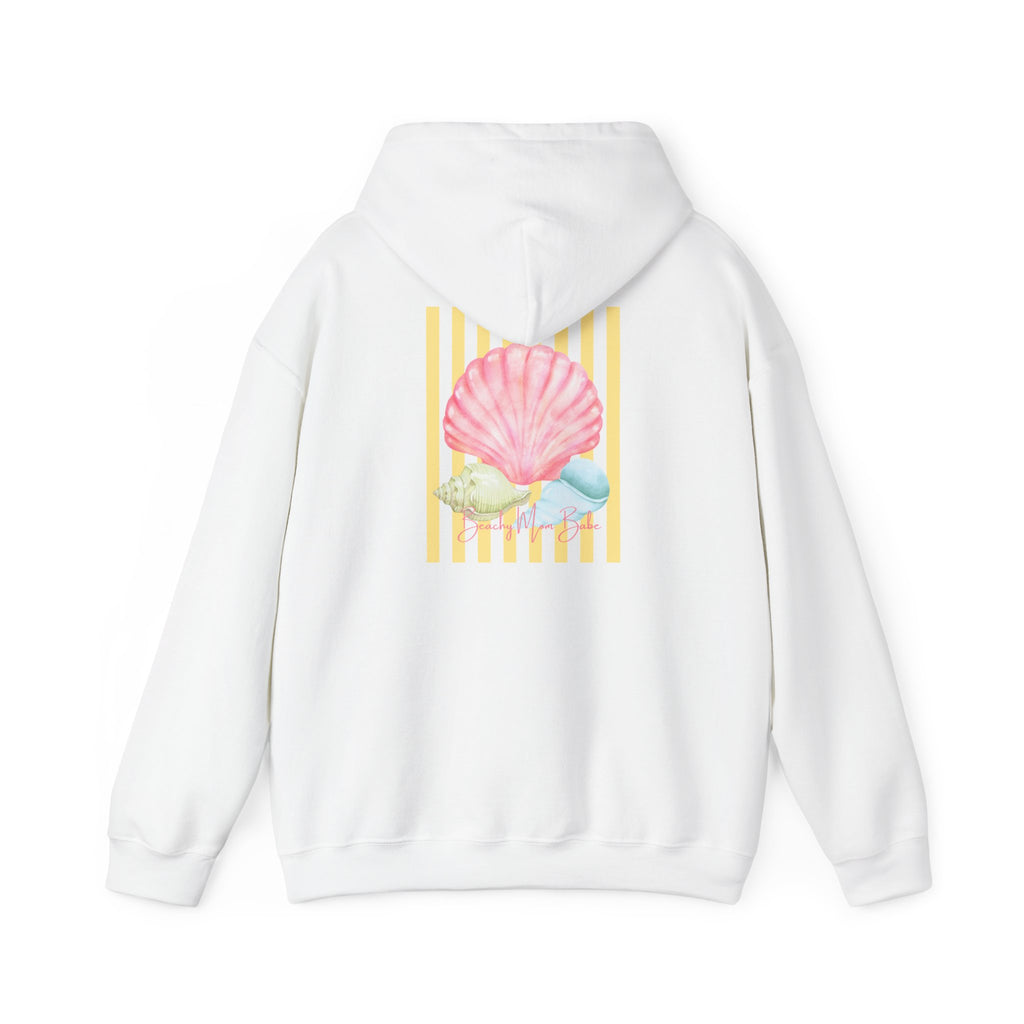 Beach Mom Babe - Pastel Shell Graphic Hoodie