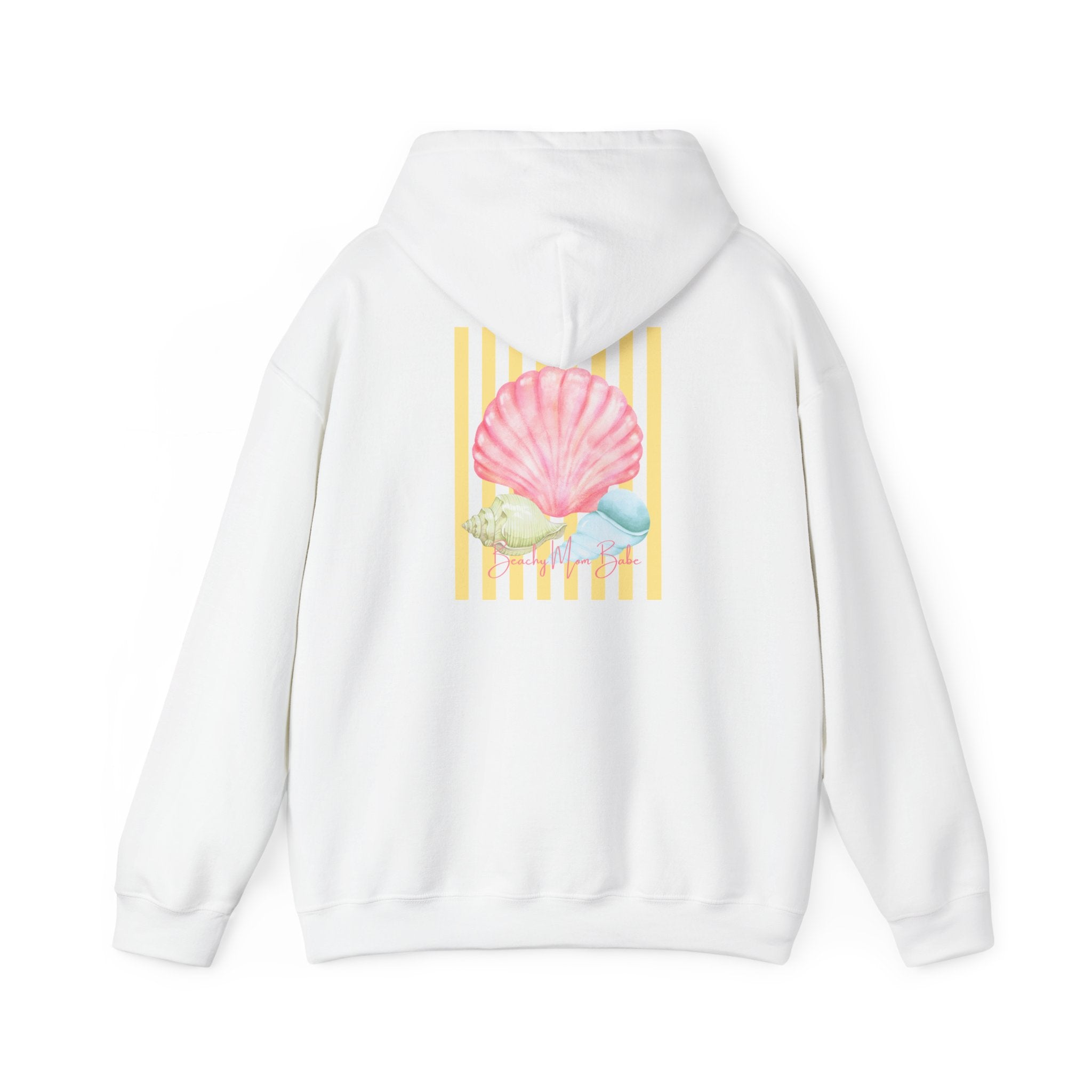 Beach Mom Babe - Pastel Shell Graphic Hoodie