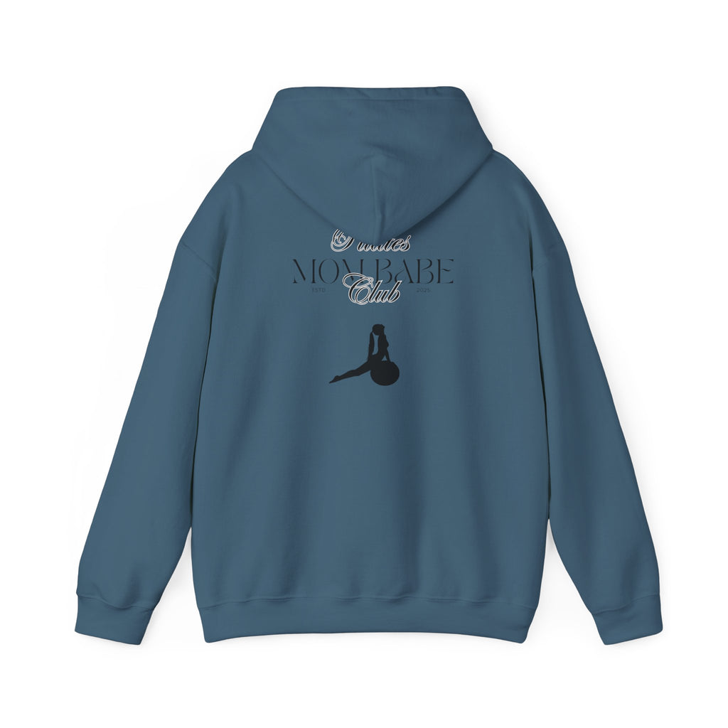 Pilates Mom Babe Club — Workout Graphic Hoodie (Black Print)