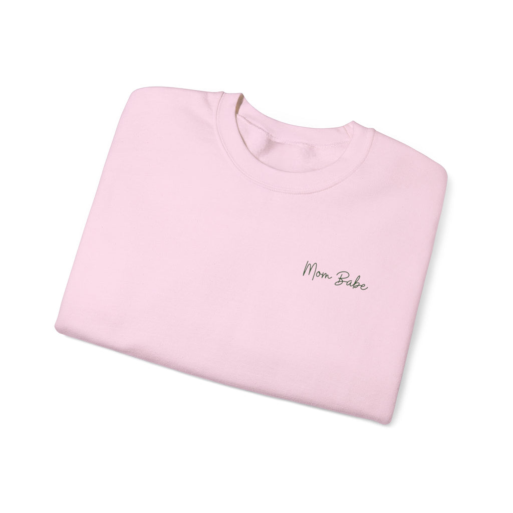 All Mom Babes Need - Graphic Check Sweatshirt