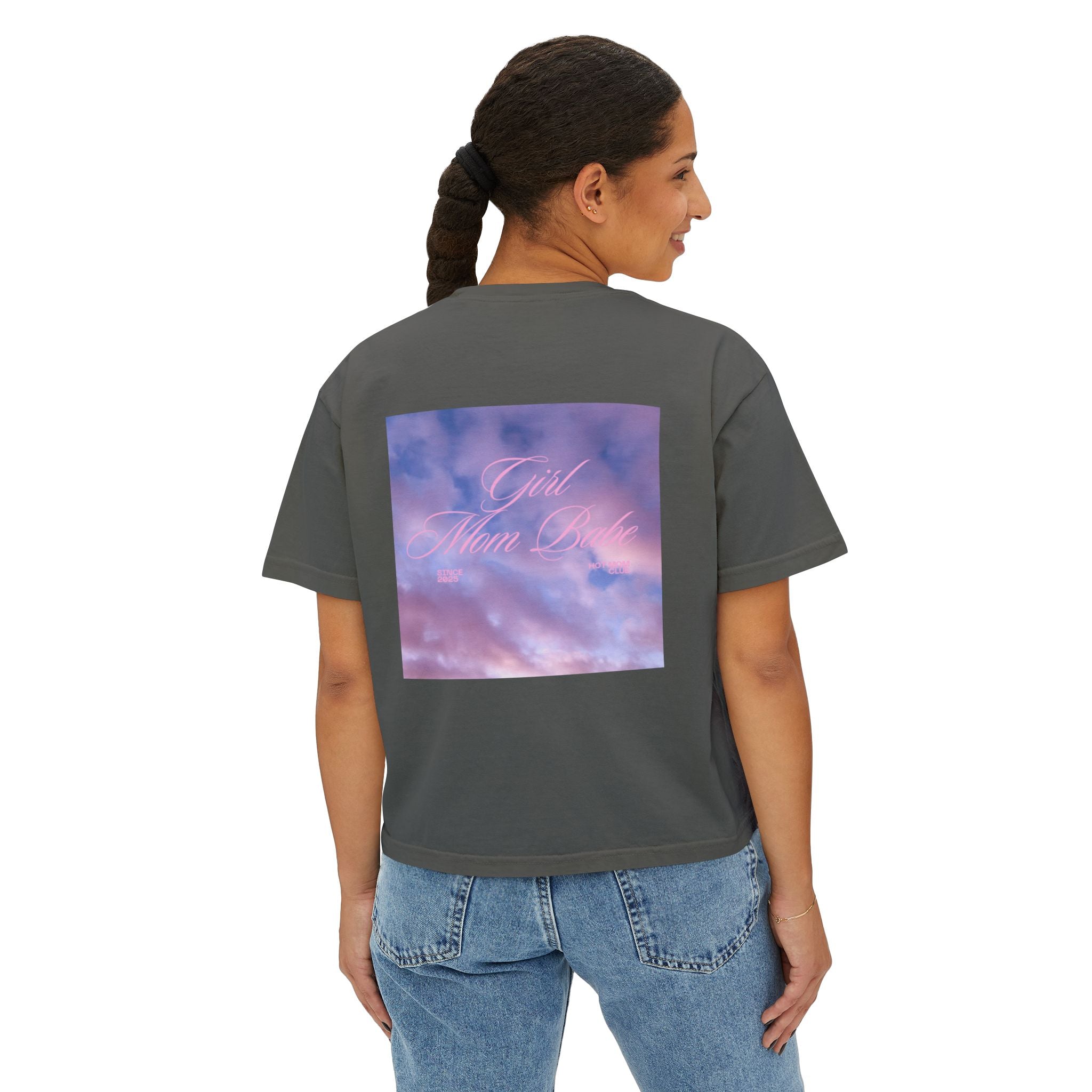Girl Mom Babe - Cloudy Graphic Tee